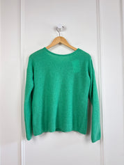 Sézane Gaspard Cardigan in Sea Bright Green (XS)