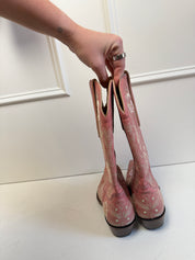 Old Gringo Pink Embroidered Western Boots (8)