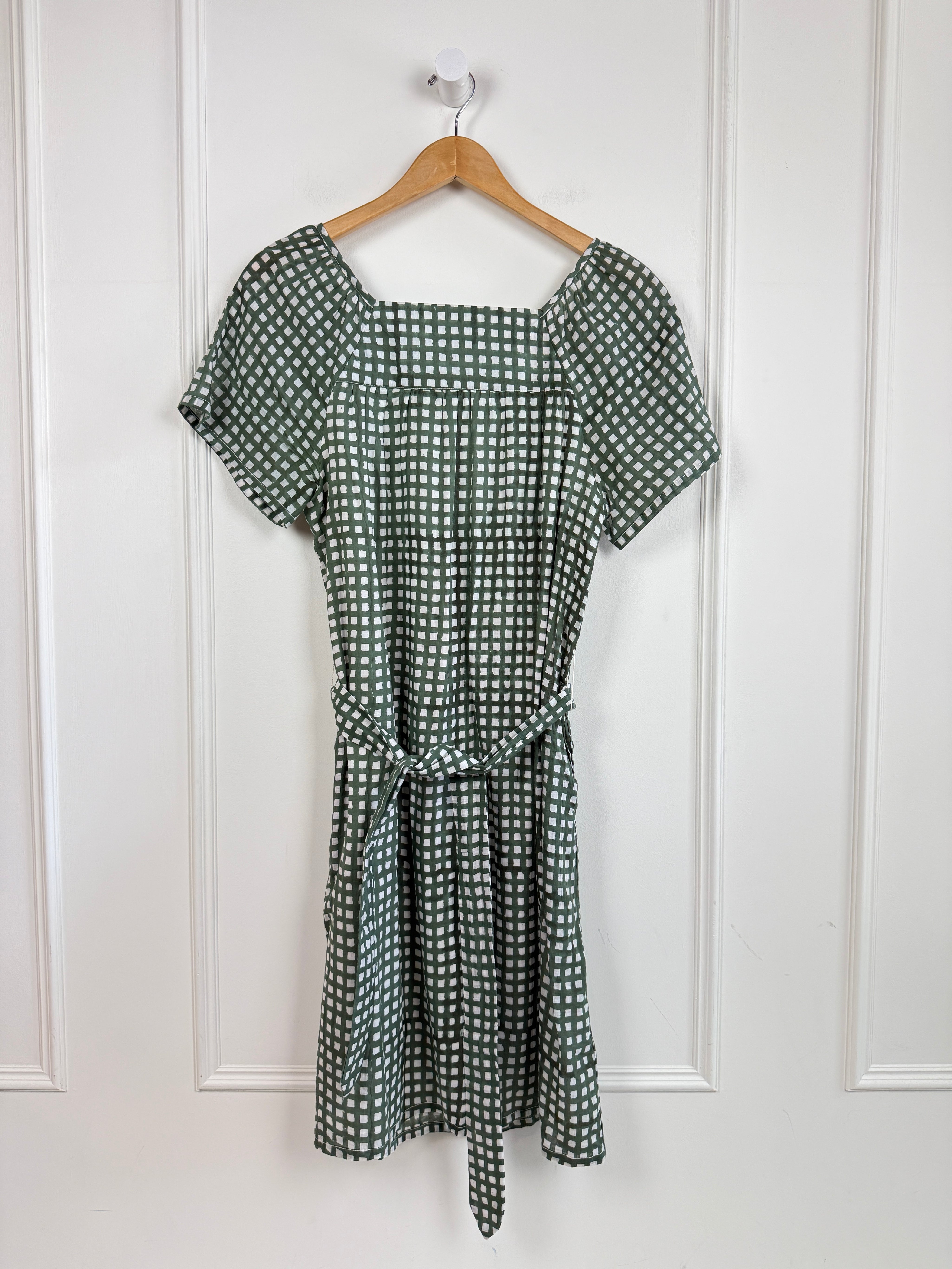 Emerson Fry Green Gingham Dress (XS/S)