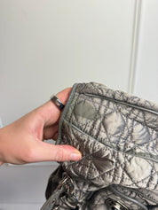 Dior Cannage Satin Charming Lock Handle Bag