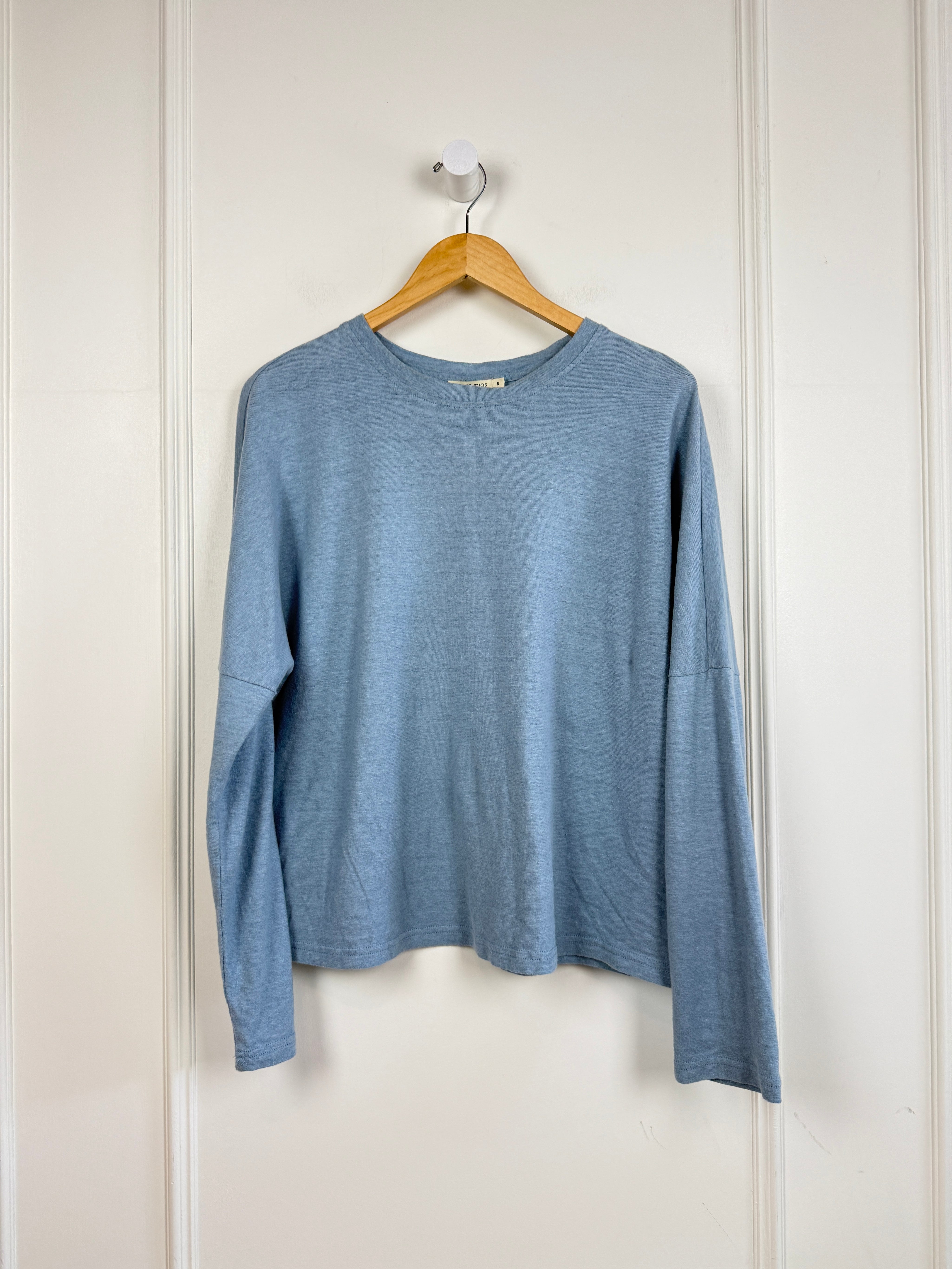 Deiji Studios Blue Long Sleeve Top (S)