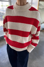 Le Bon Shoppe - Zoe Cotton Sweater | Red Stripe