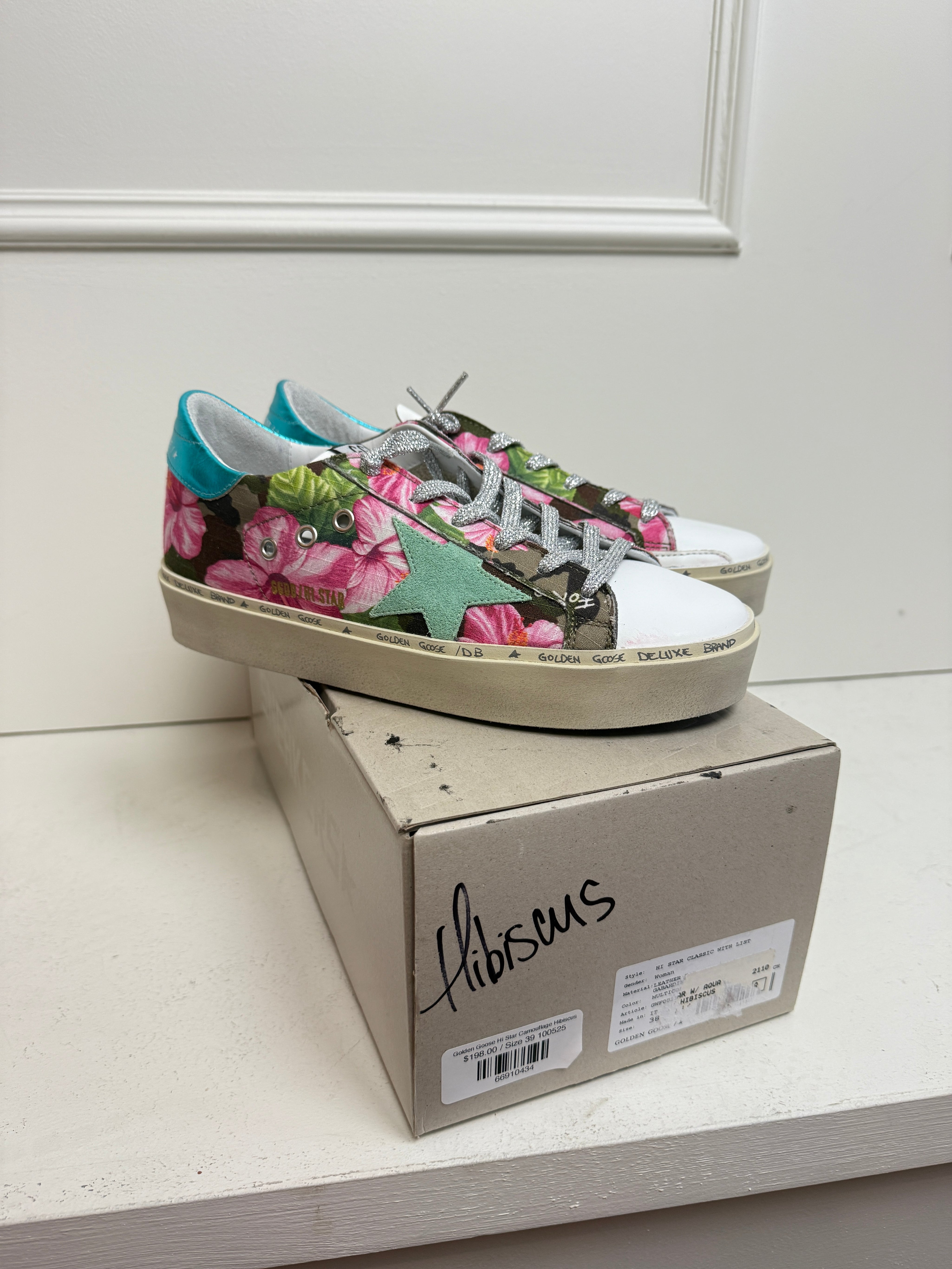 Golden Goose Hi Star Camouflage Hibiscus (38)