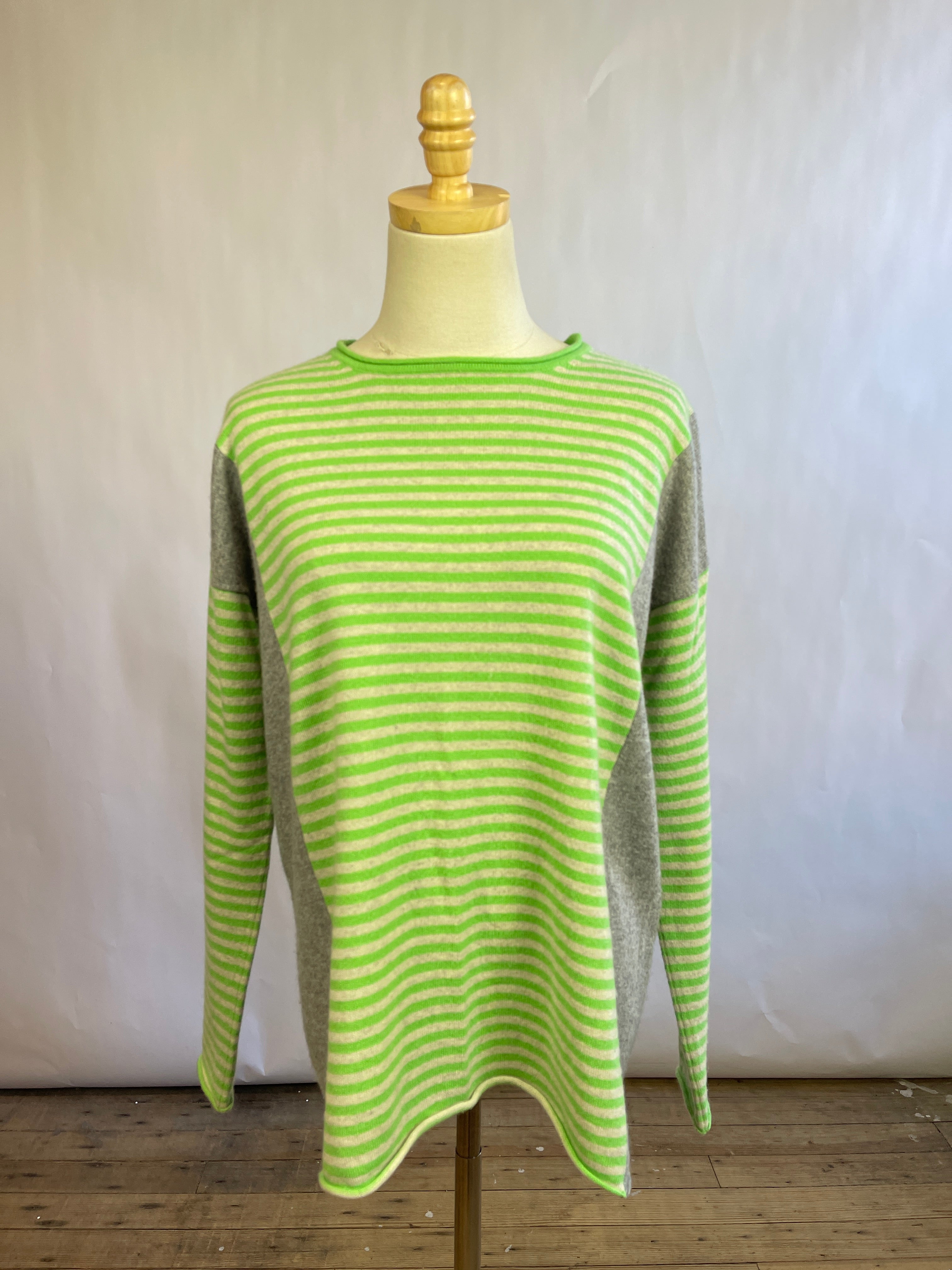 Kokun Striped Cashmere Sweater (M)