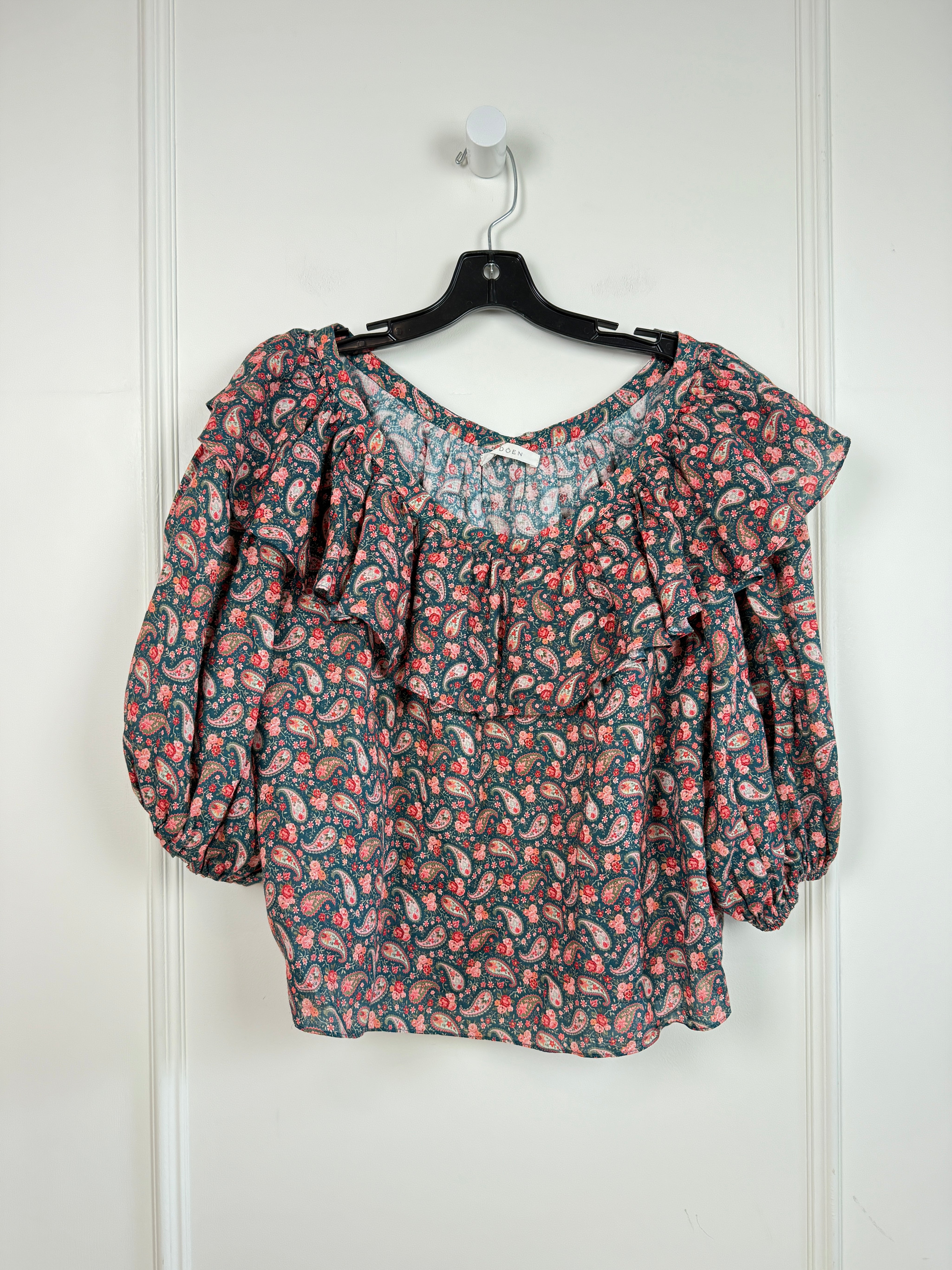 Doen Paisley Cielito Off The Shoulder Blouse (L)