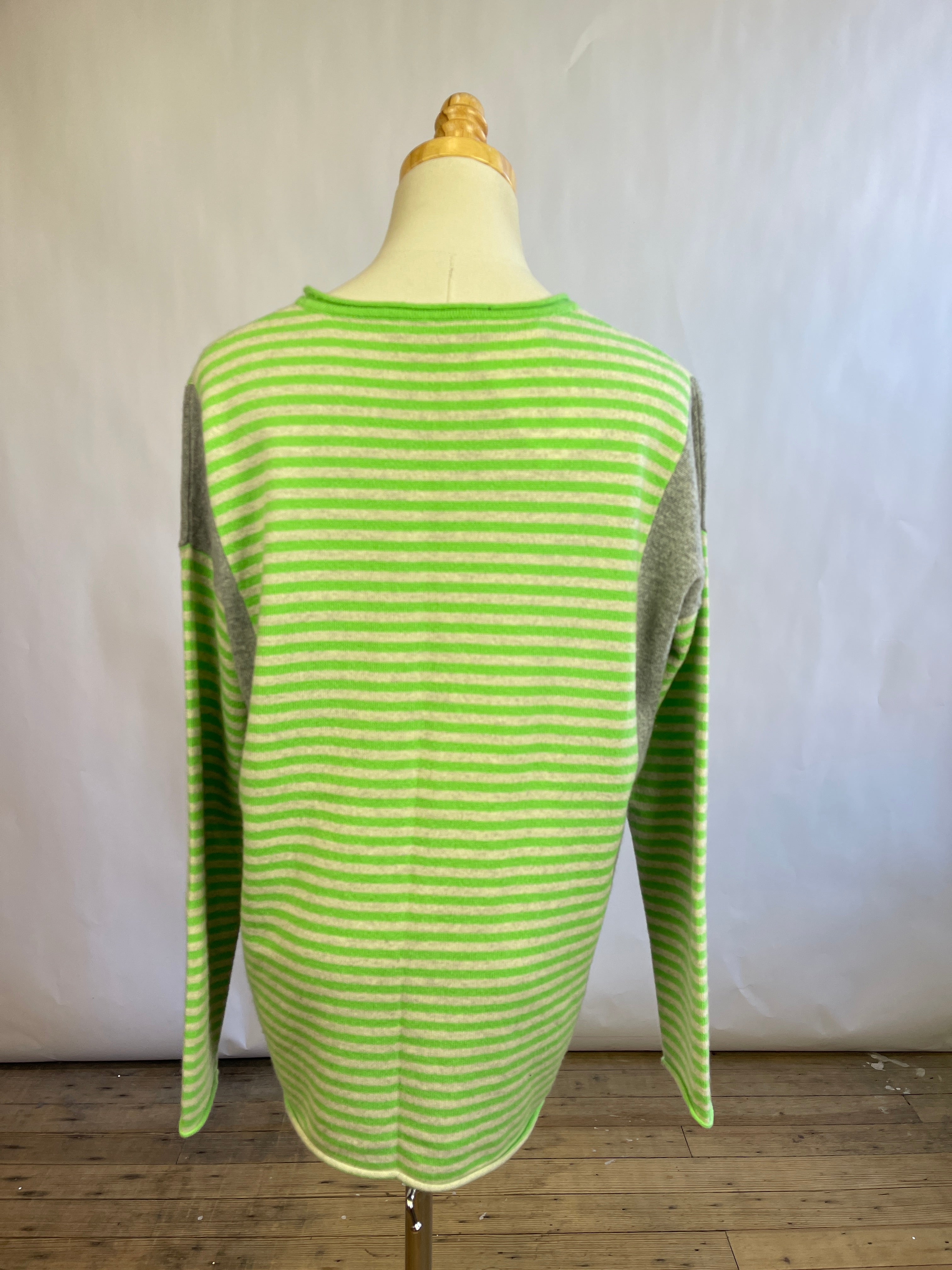 Kokun Striped Cashmere Sweater (M)