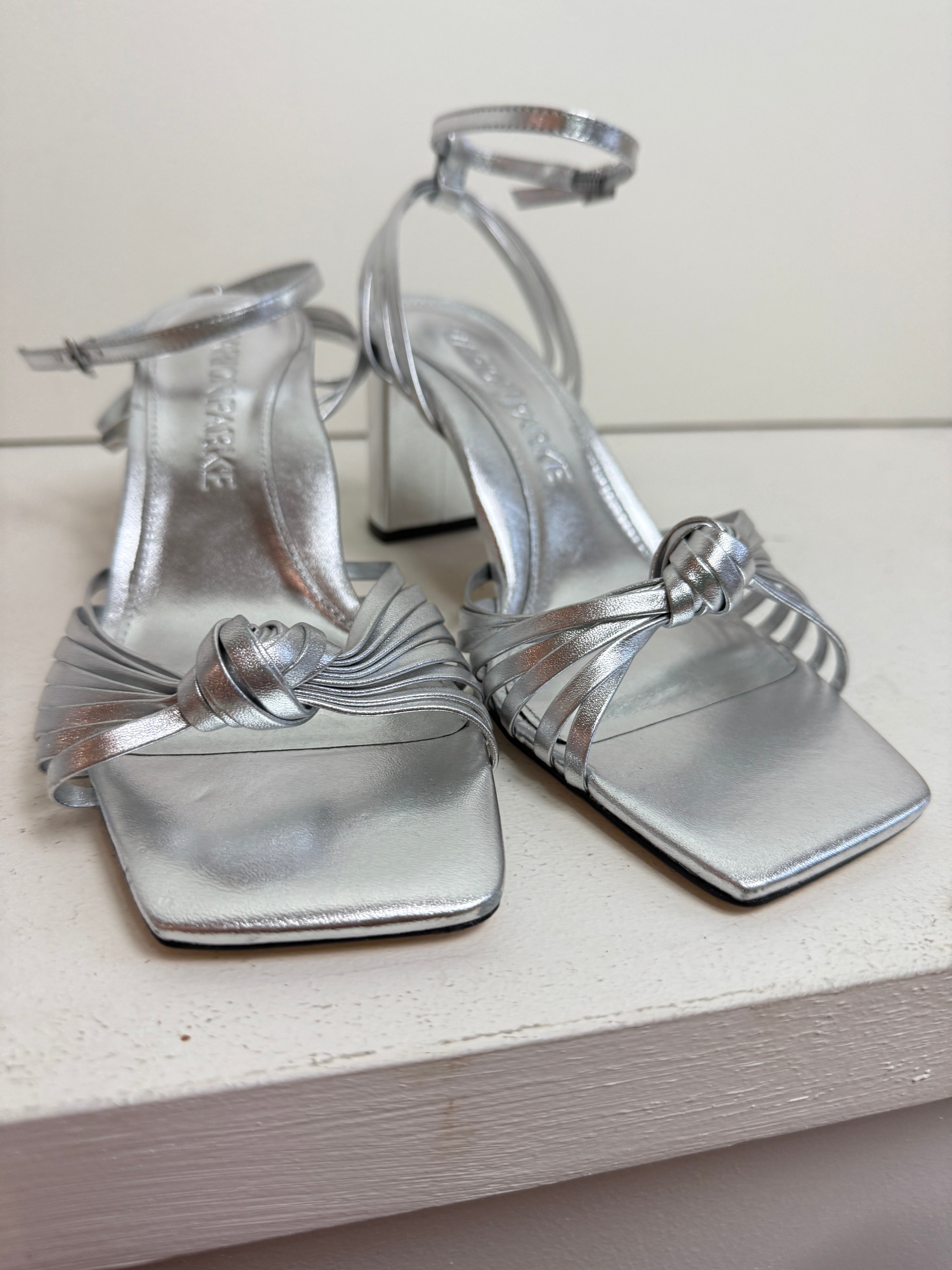 Marion Parke Silver Faye Heels (39)