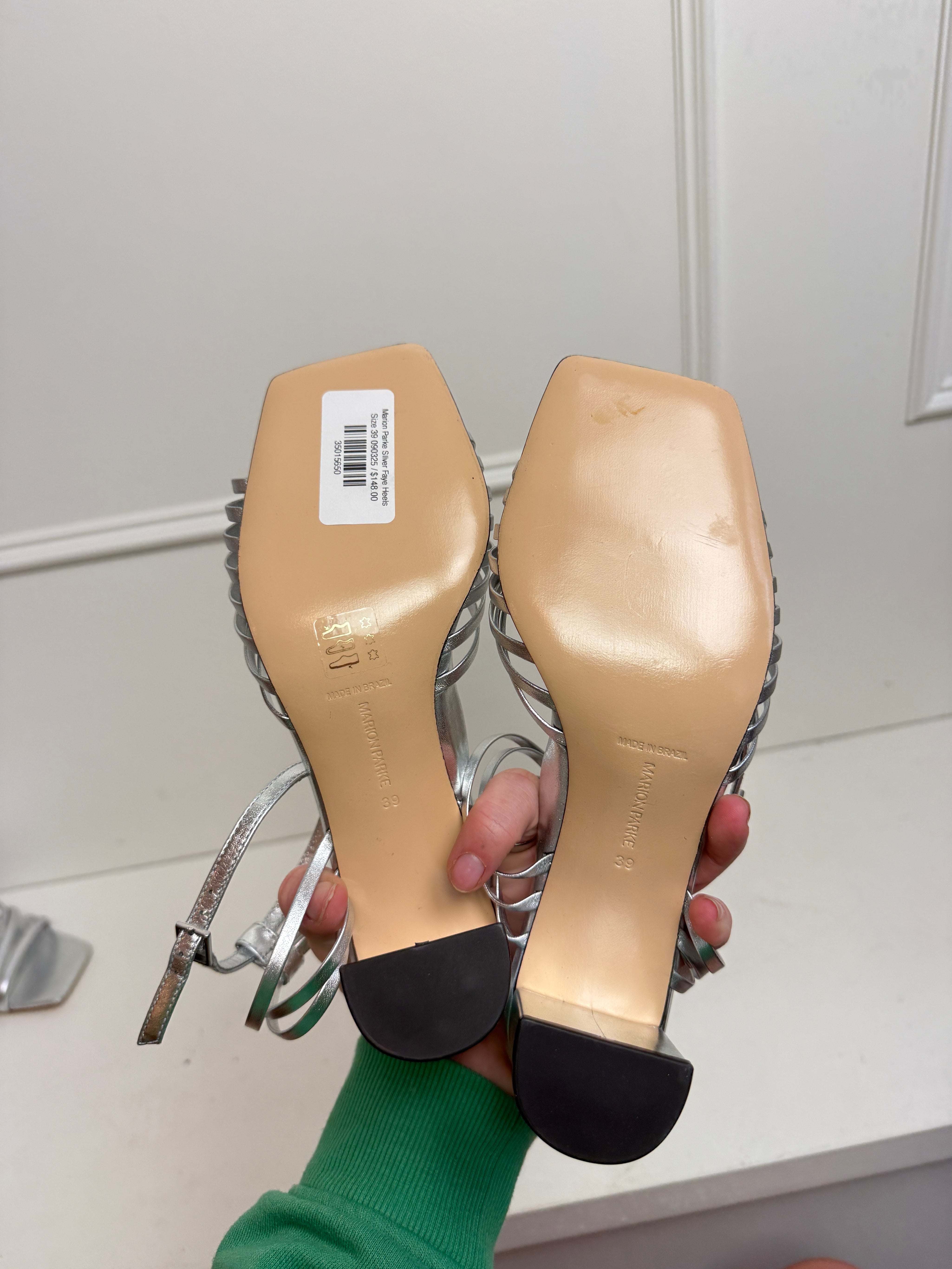 Marion Parke Silver Faye Heels (39)