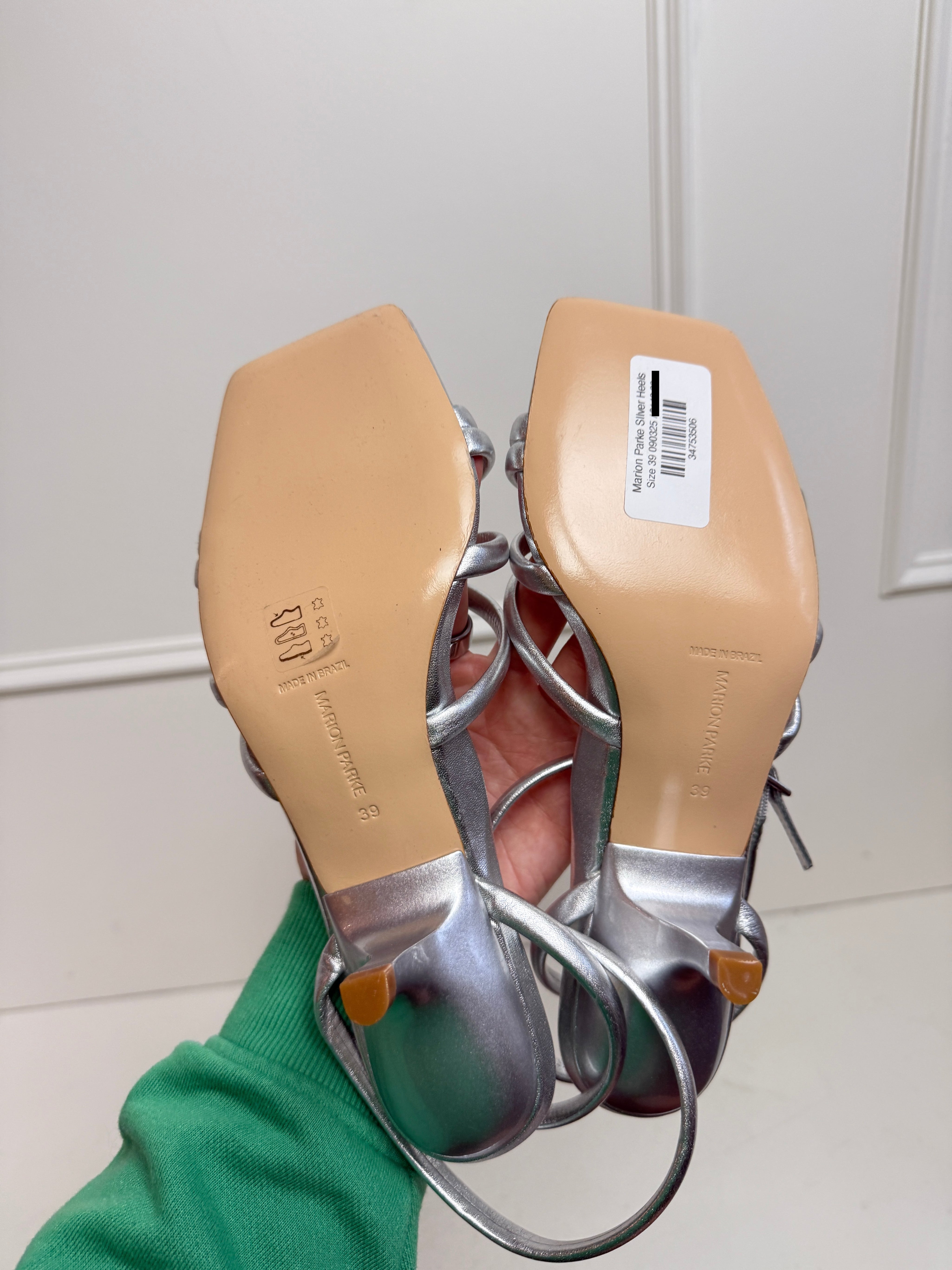 Marion Parke Clara Angled Silver Heel (39)