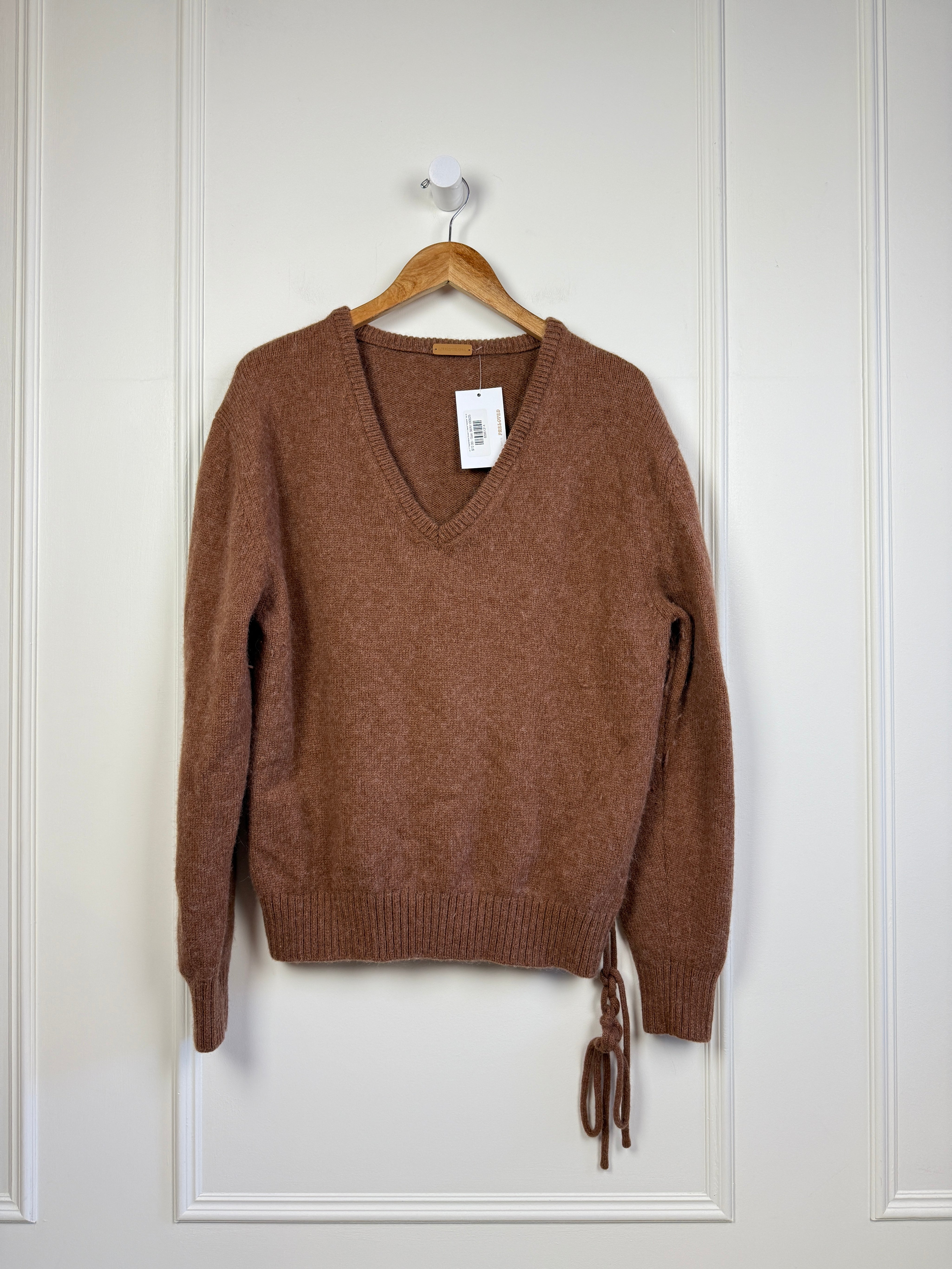 Le 17 Septembre Brown V Neck Sweater (38/M)