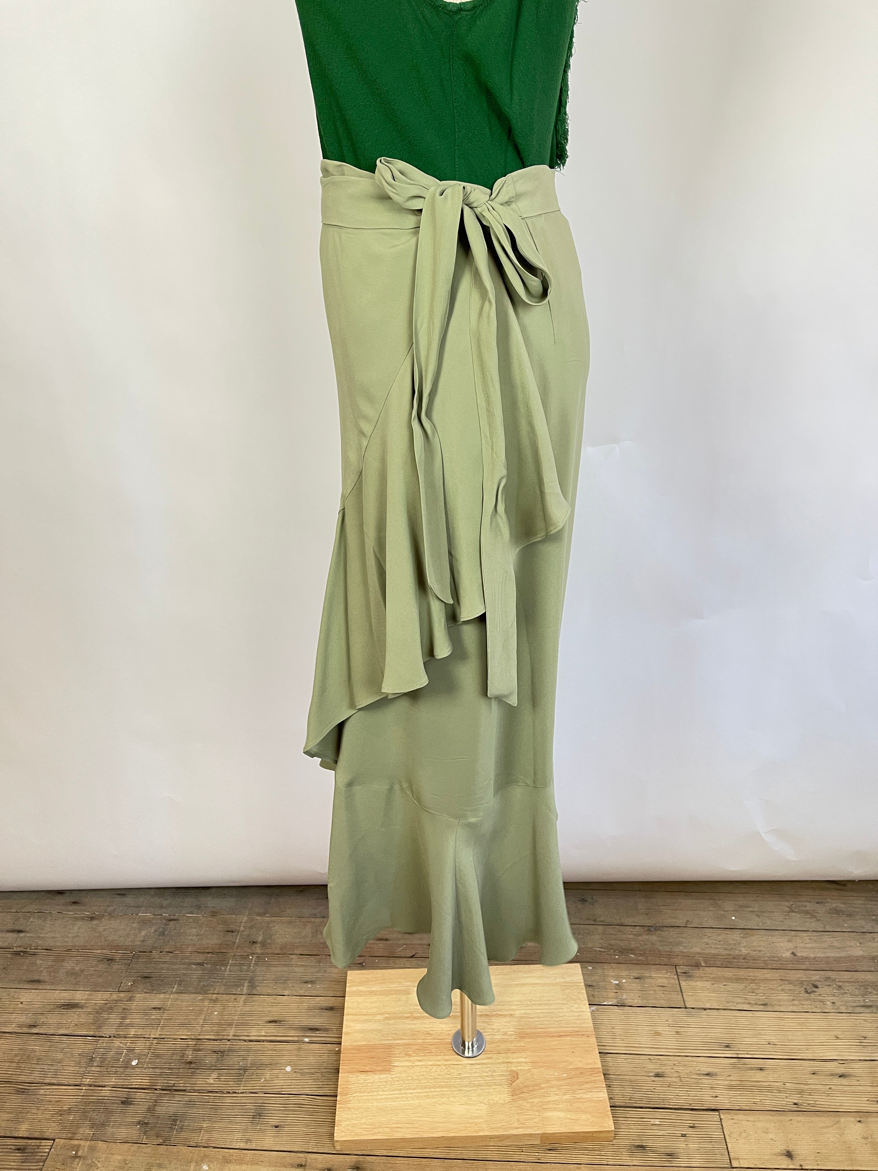 Rodebjer Green Wrap Skirt (M)