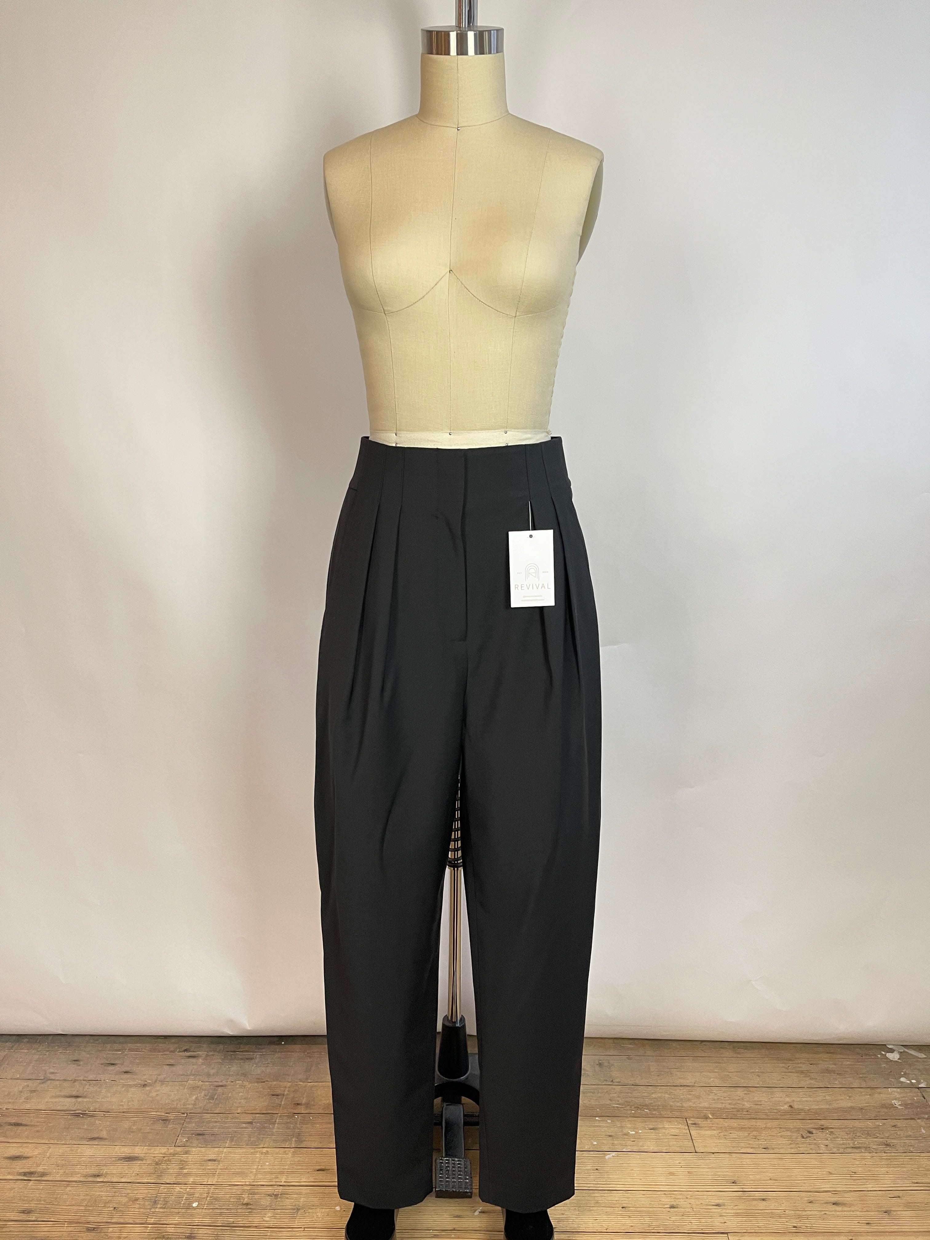 Tibi "Tropical Wool" Black Pants (4/27)