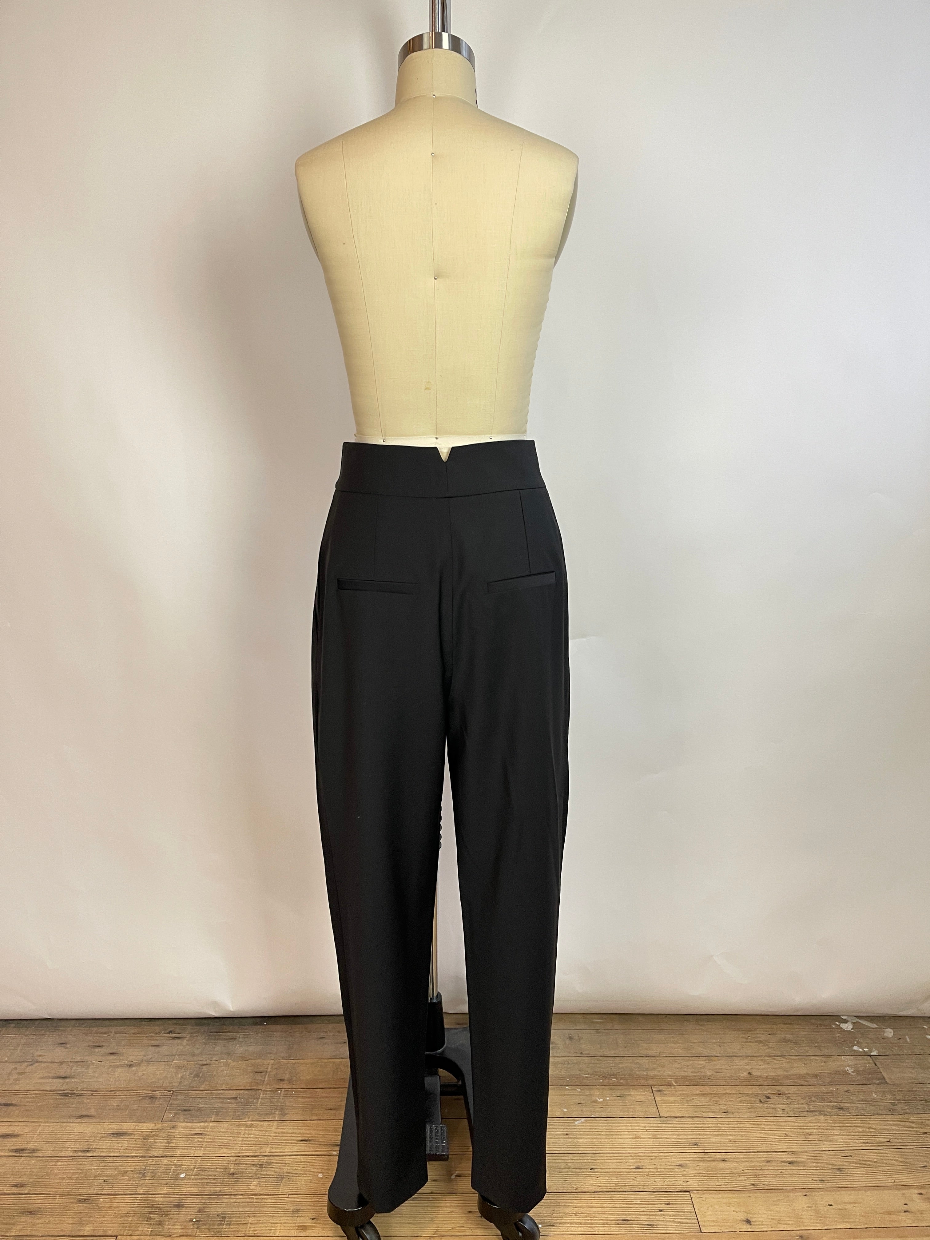 Tibi "Tropical Wool" Black Pants (4/27)