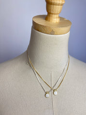 {made} community - Mini Coin Slider Necklace | Gold & Silver