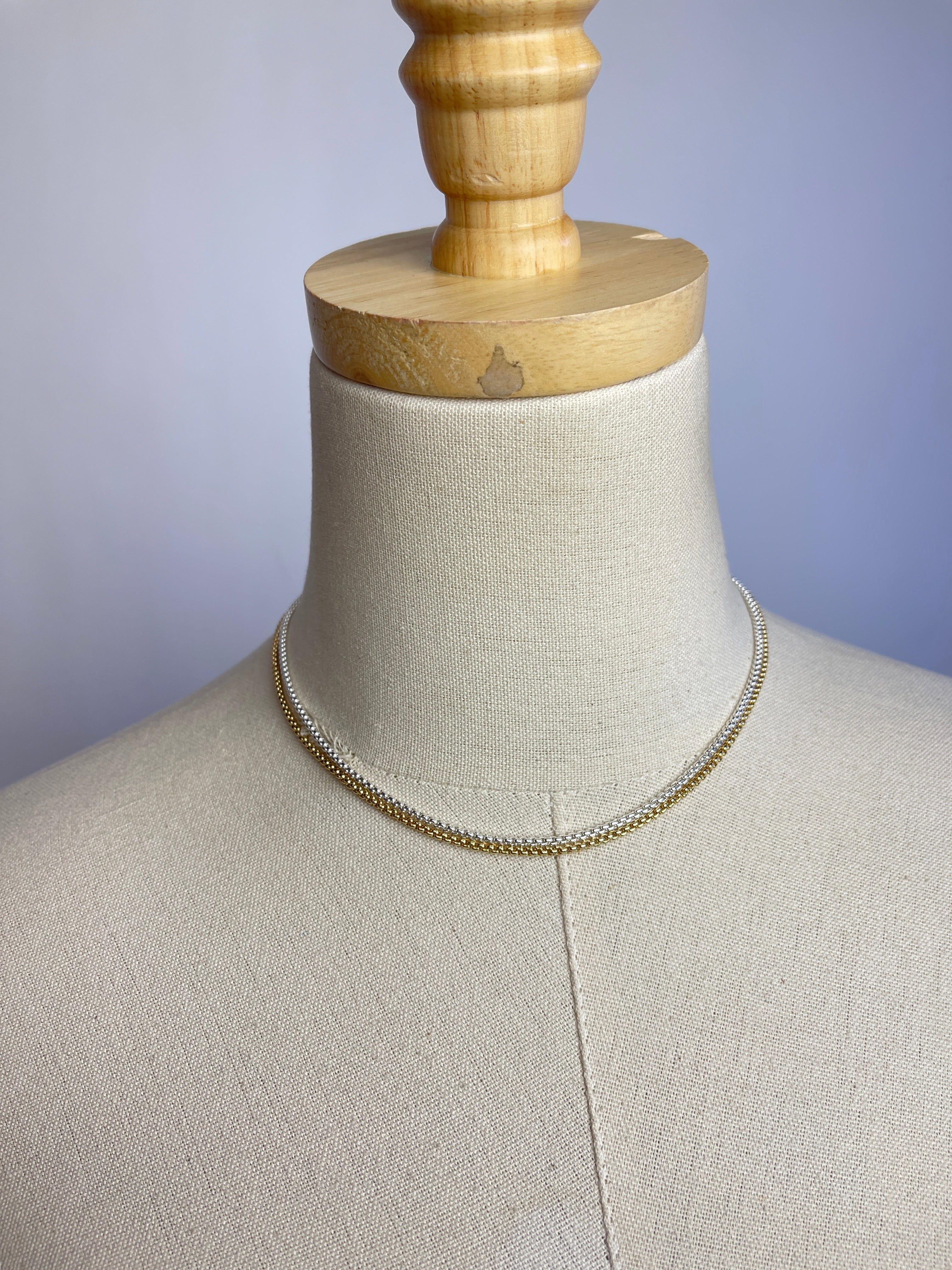 {made} community - Mini Snake Layering Necklace | Gold & Silver