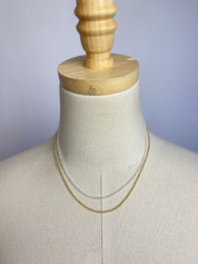 {made} community - Fine Line Chain Layering Necklace | Gold & Silver