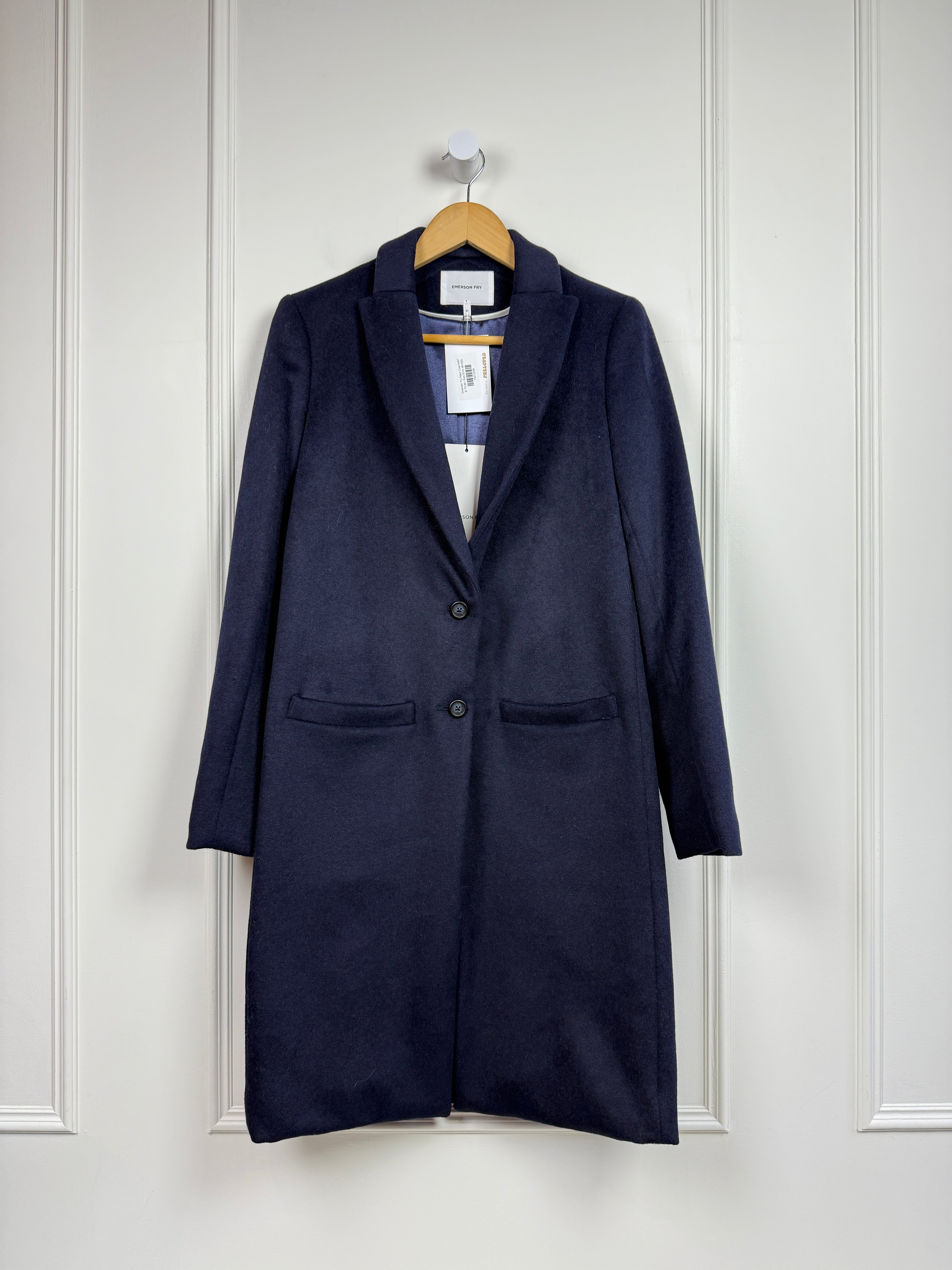 Emerson Fry Navy Coat (0/XS)