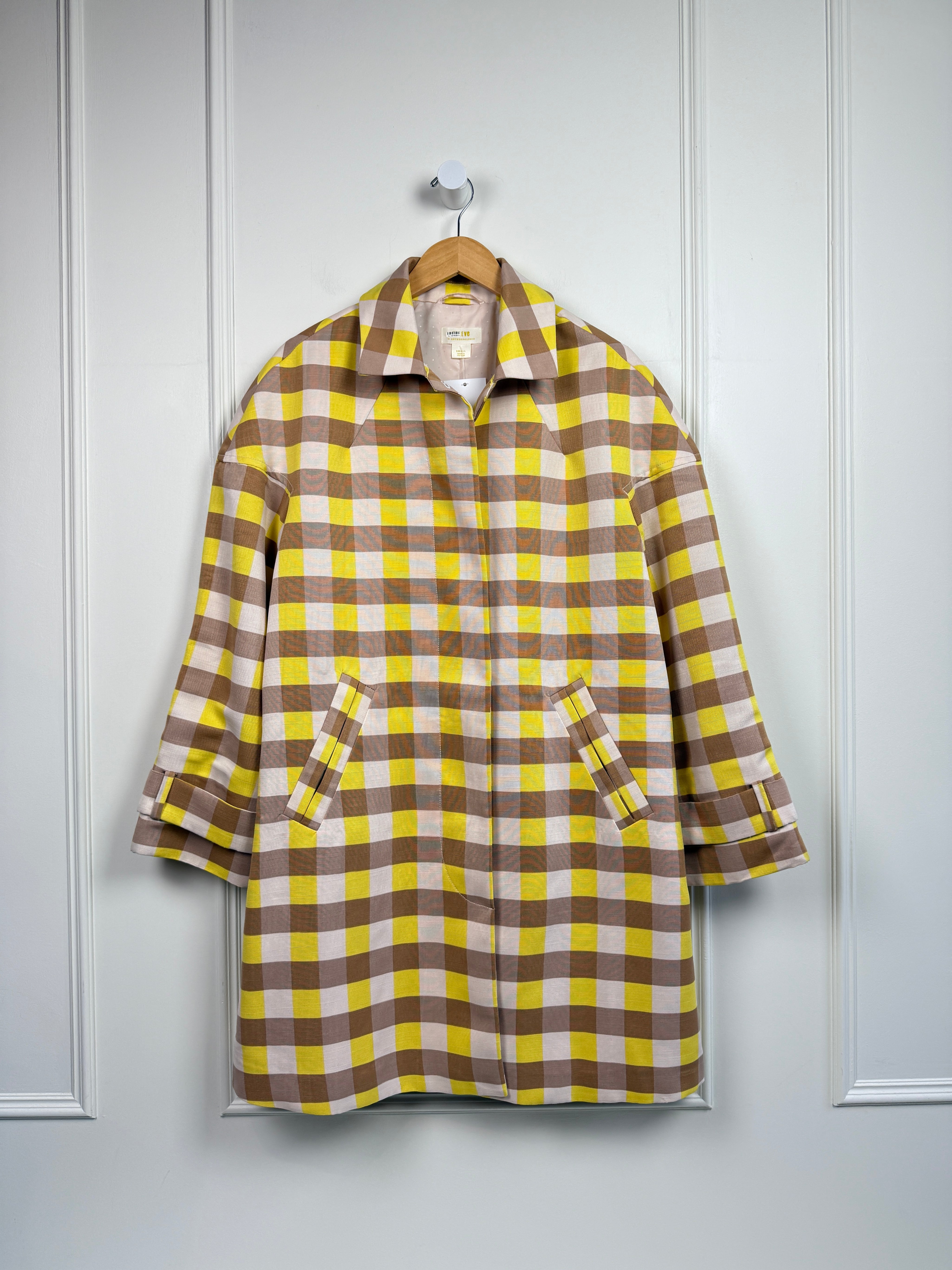 Maeve for Anthropologie Plaid Coat (S)