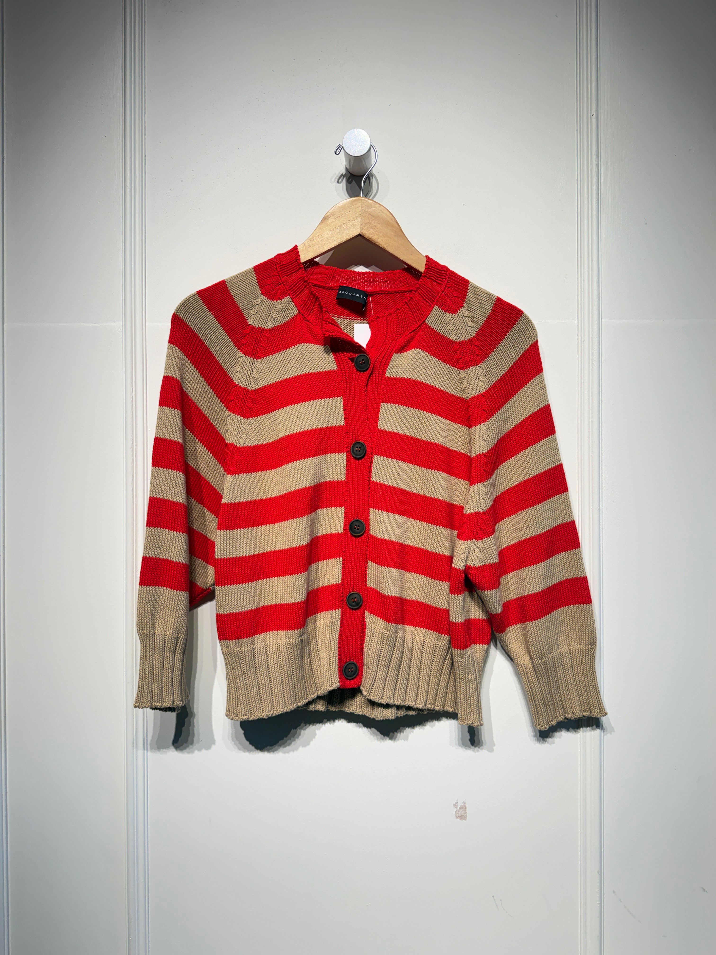 Aequamente Striped Cardigan (S/M)
