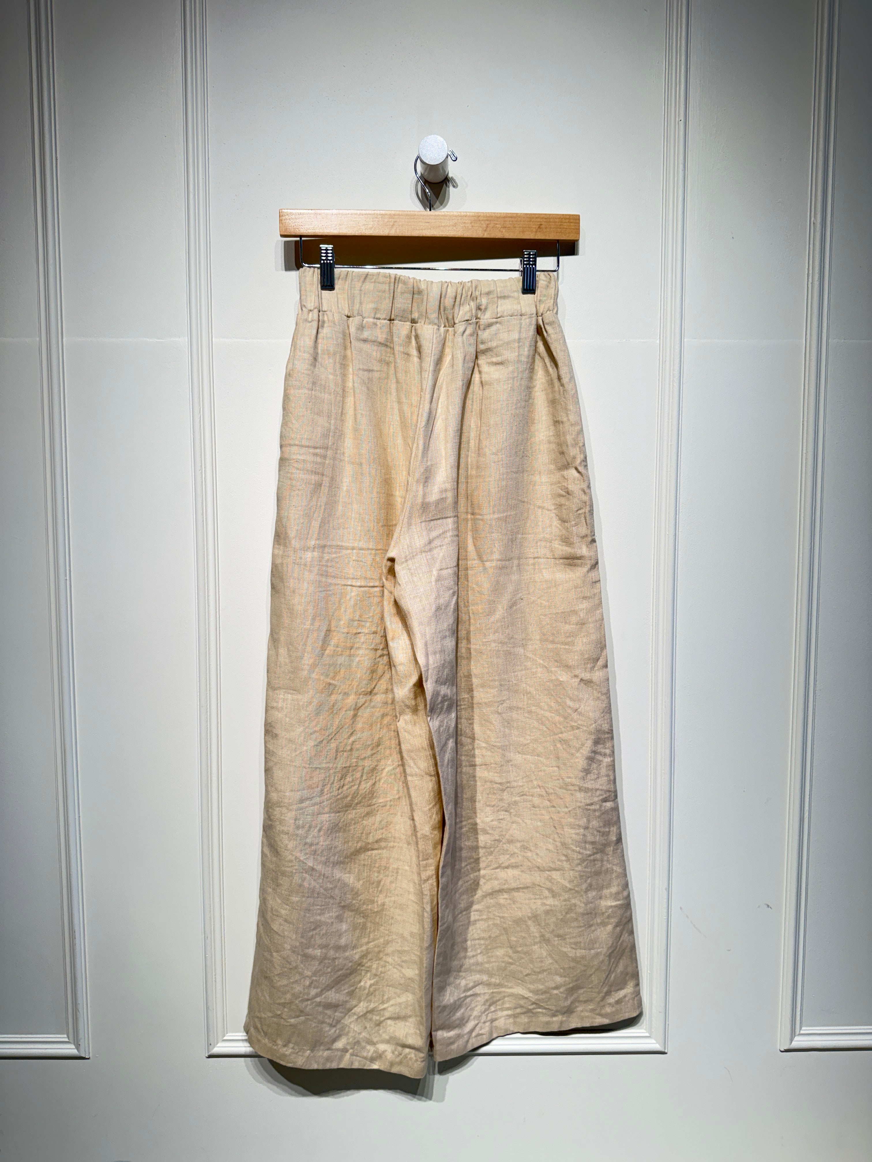 Darcy Collection Tan Linen Pants (S)