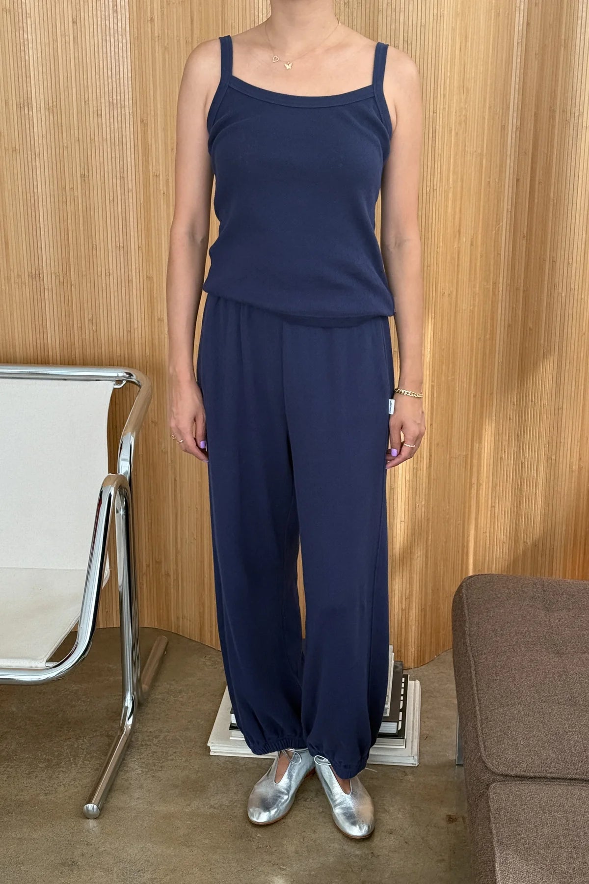 Le Bon Shoppe - Pointelle Balloon Pants | Navy