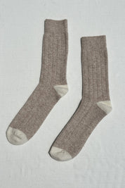 Le Bon Shoppe - Extended Classic Cashmere Socks | Fawn
