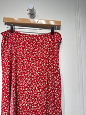 Reformation Red Pattern Skirt (12/L)
