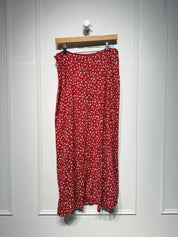 Reformation Red Pattern Skirt (12/L)