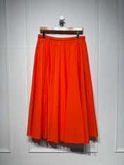Odeeh Cotton Orange Poplin Skirt (L)