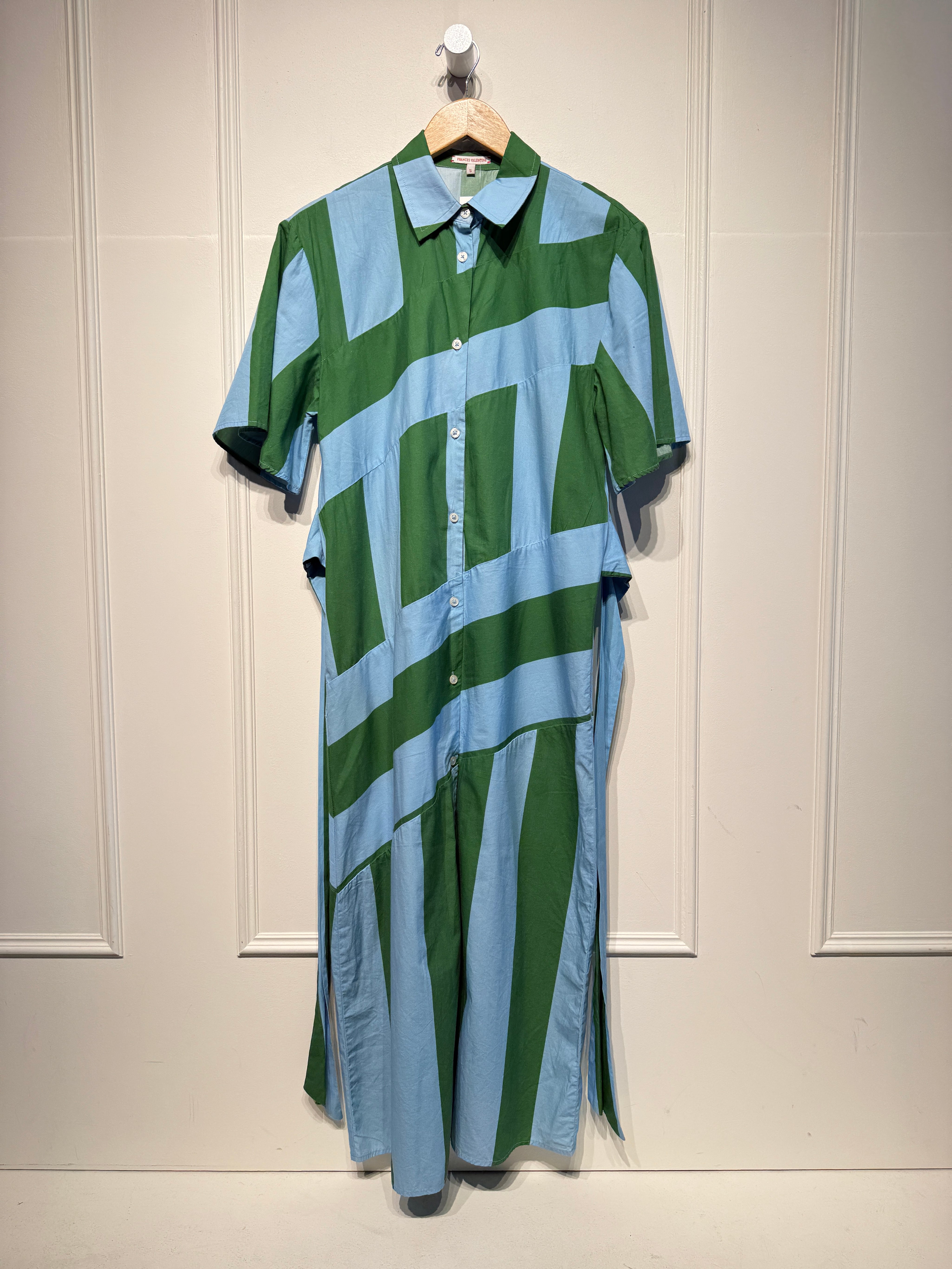 Frances Valentine Blue & Green Dress (S)