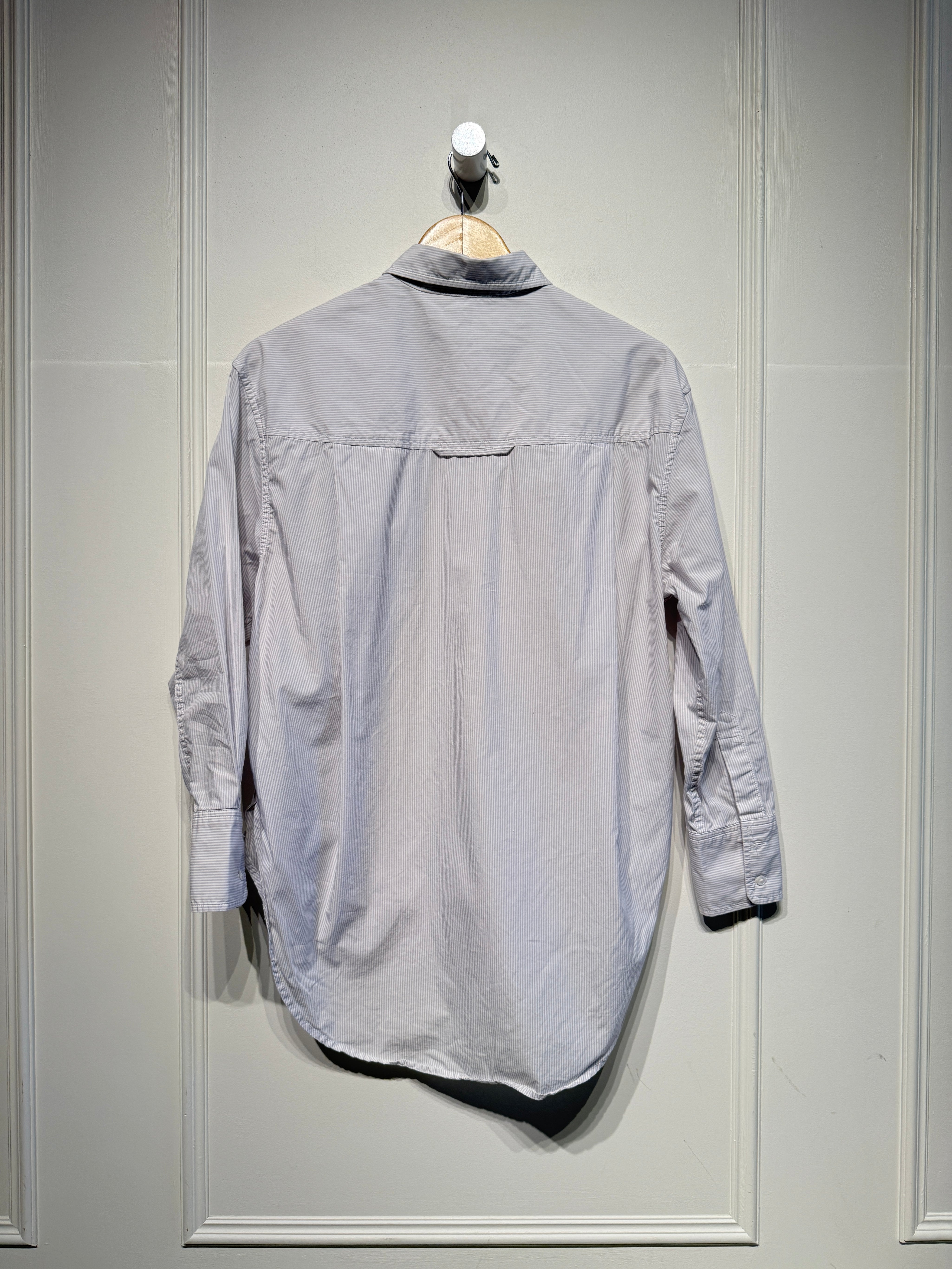 Sundays Blue Striped Button Down (XS)