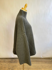 Nanushka Grey Ribbed Sweater (S)