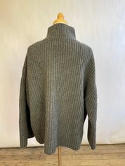 Nanushka Grey Ribbed Sweater (S)