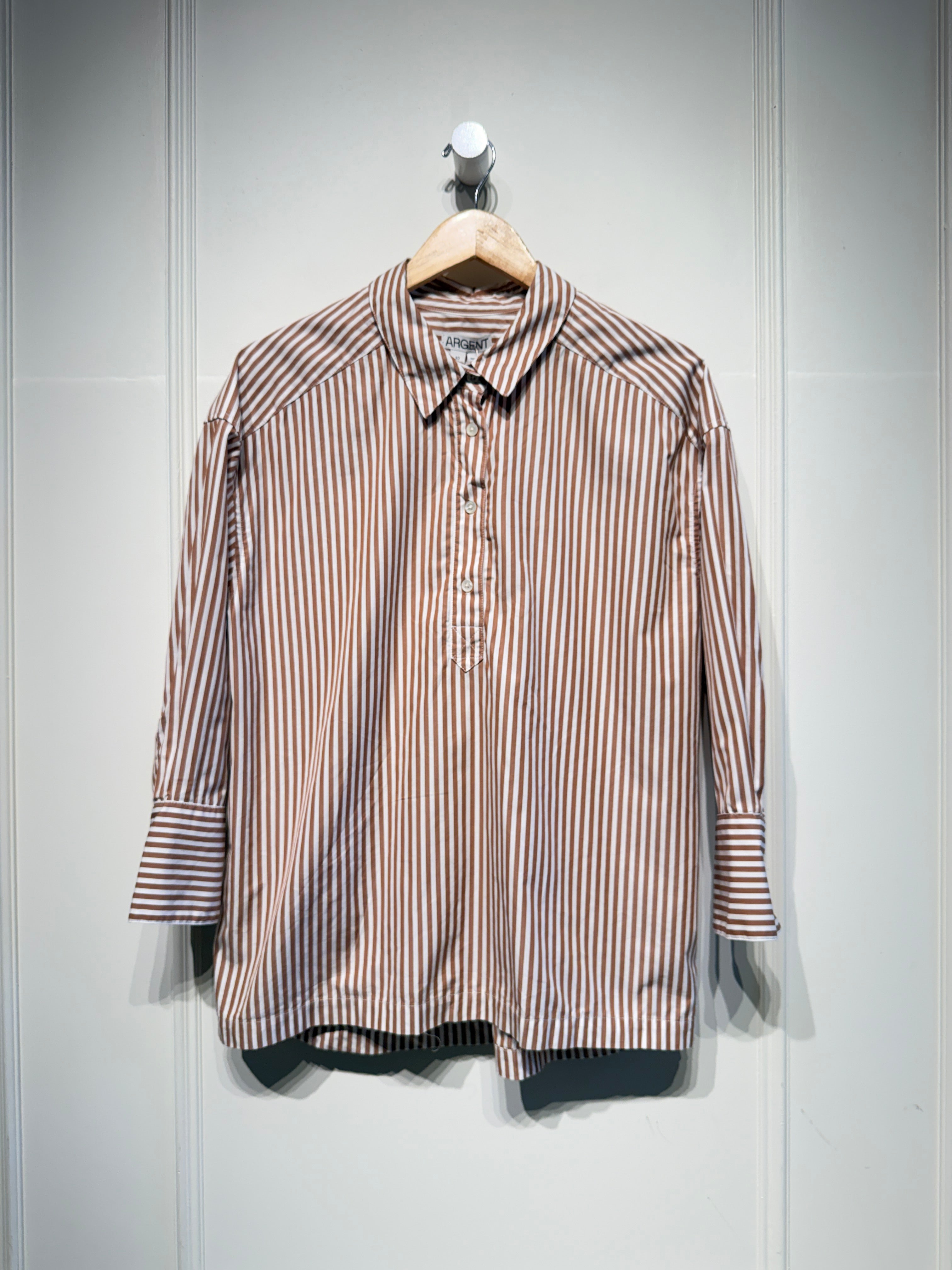 Argent Striped Button Down (10/L)