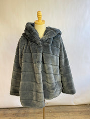 APPARIS Grey Fur Jacket (M)