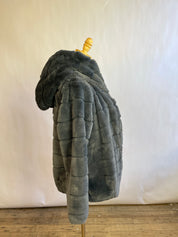 APPARIS Grey Fur Jacket (M)