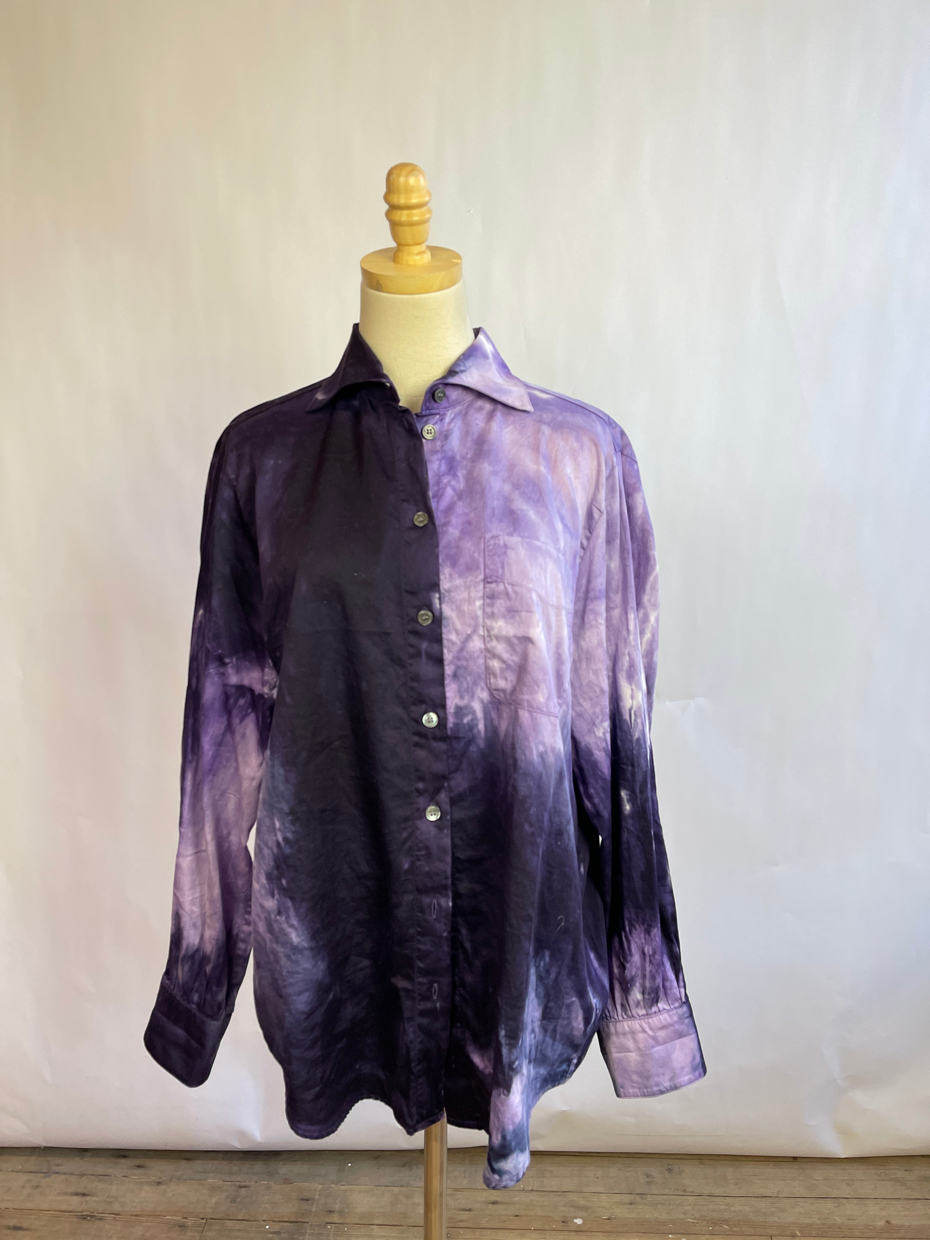 Raquel Allegra Purple Button Down (L)