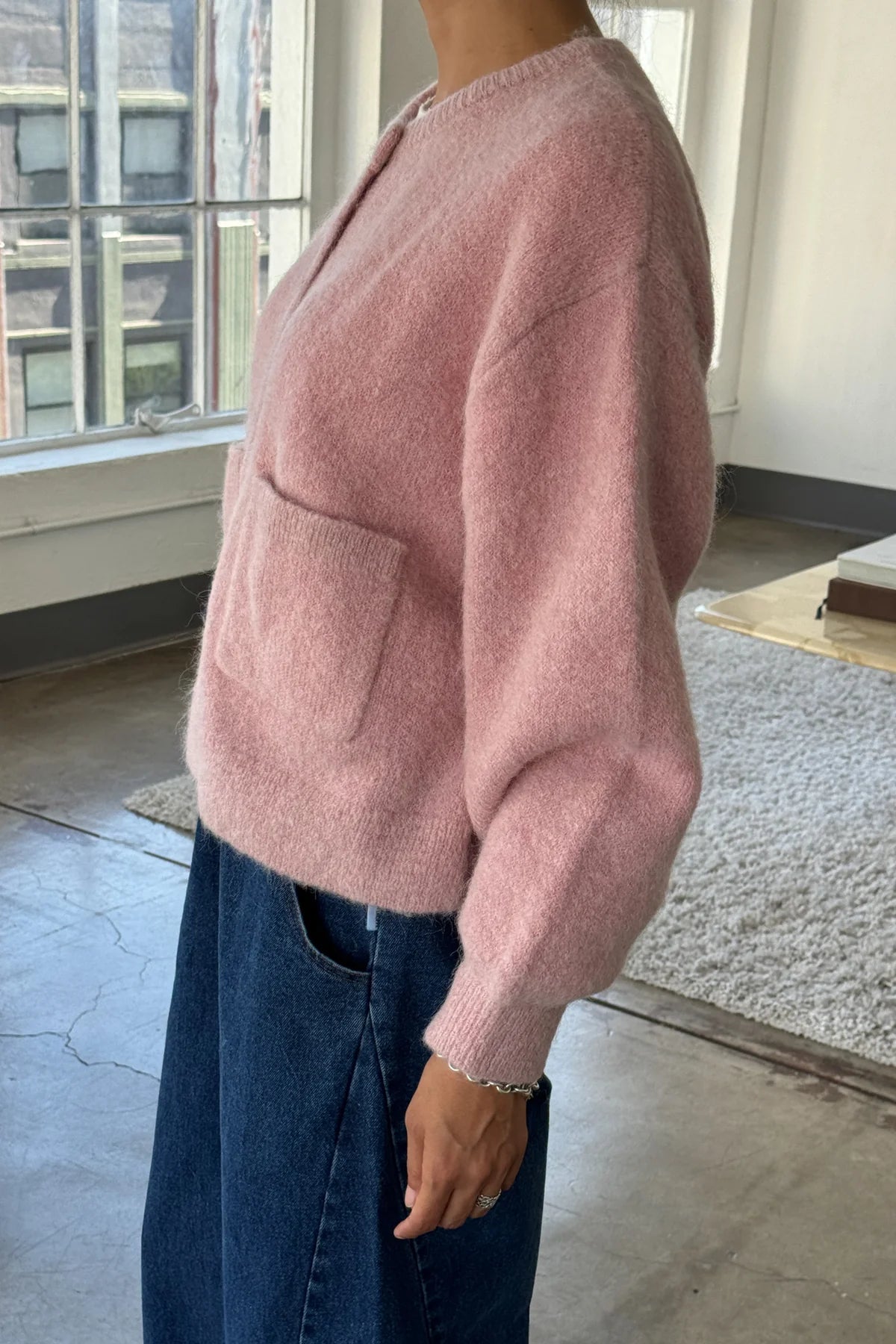 Le Bon Shoppe - Amélie Alpaca Cardigan | Pink Rosé