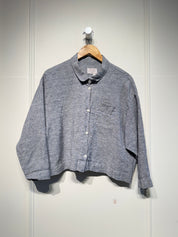 Gallego Desportes Cropped Linen Button Down (M)