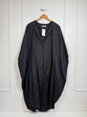 Jil Sander Poly Silk Black Dress (L/44)