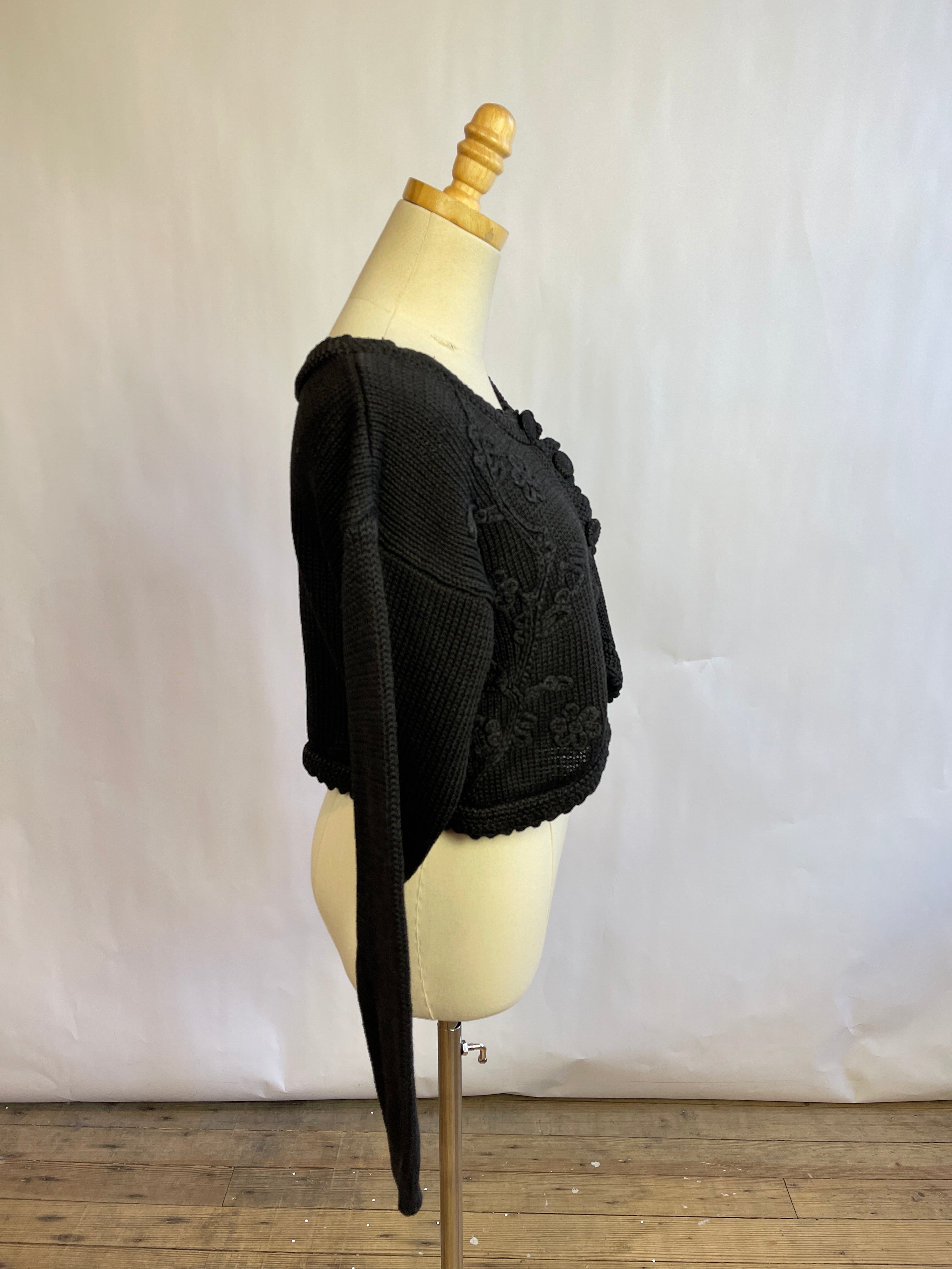 Vintage Maggie Lawrence Black Sweater (L)