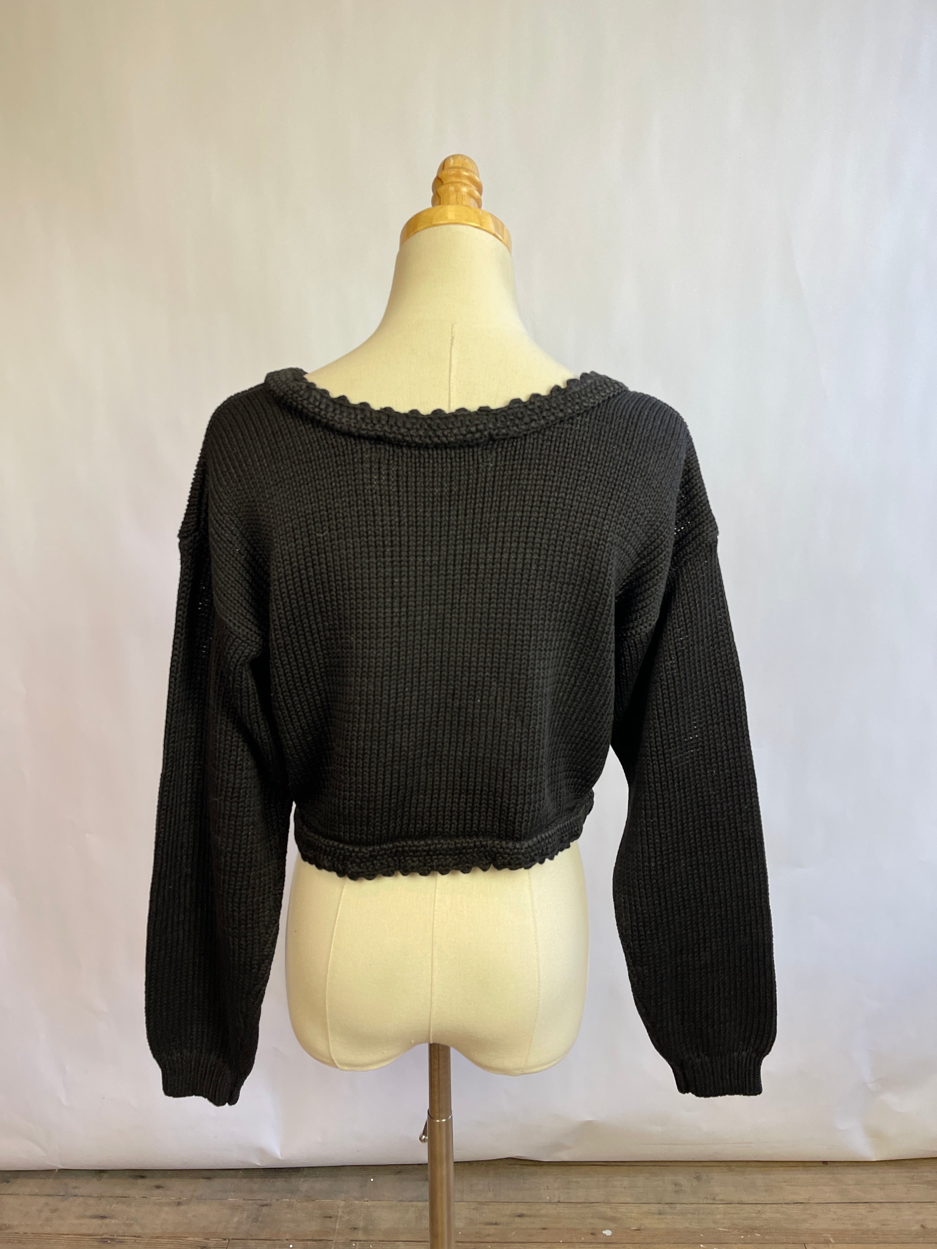 Vintage Maggie Lawrence Black Sweater (L)