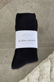 Le Bon Shoppe - Crisp Step Socks | Black