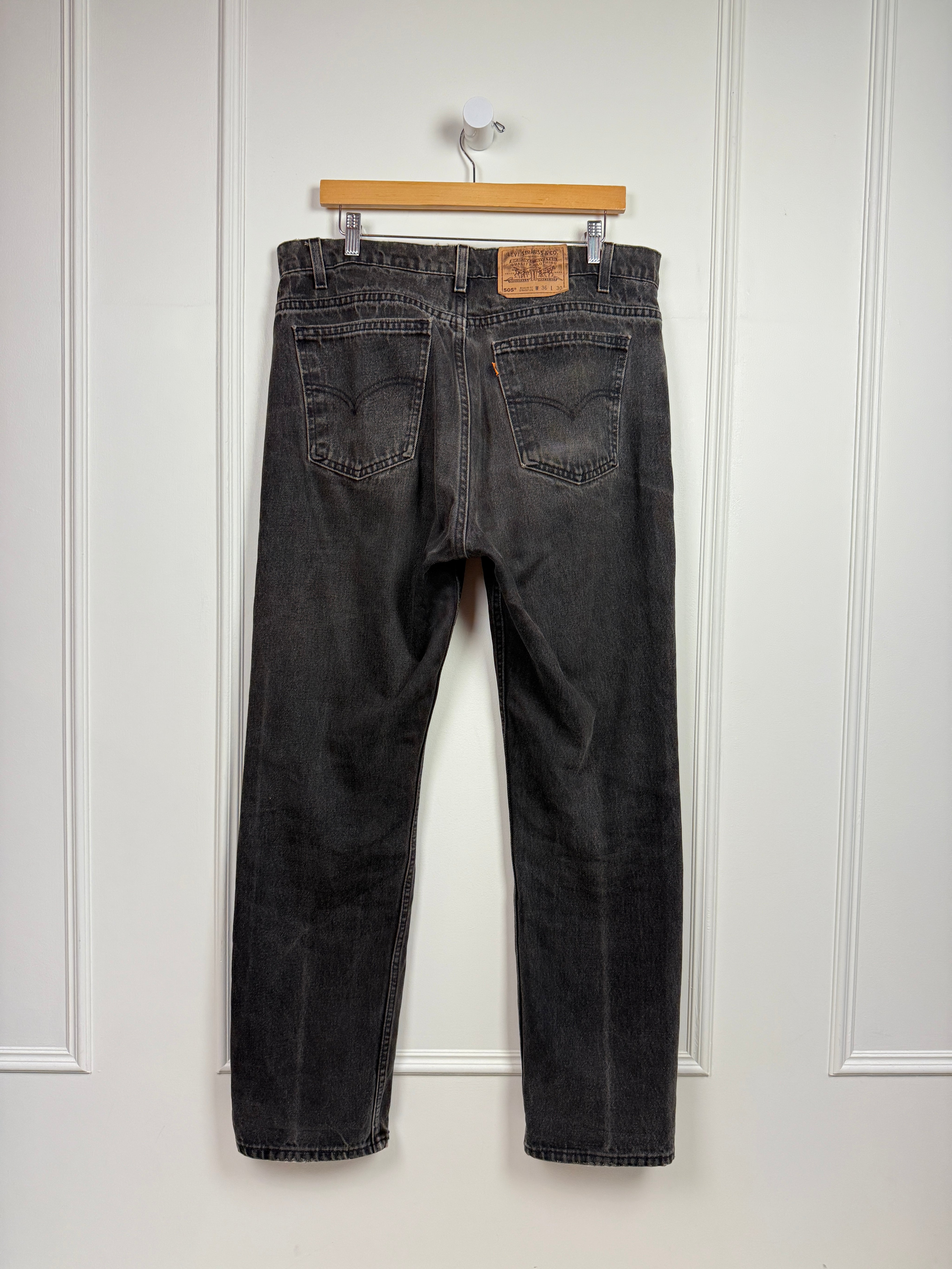 Vintage Levi's 505 Orange Tab Denim (L/36)