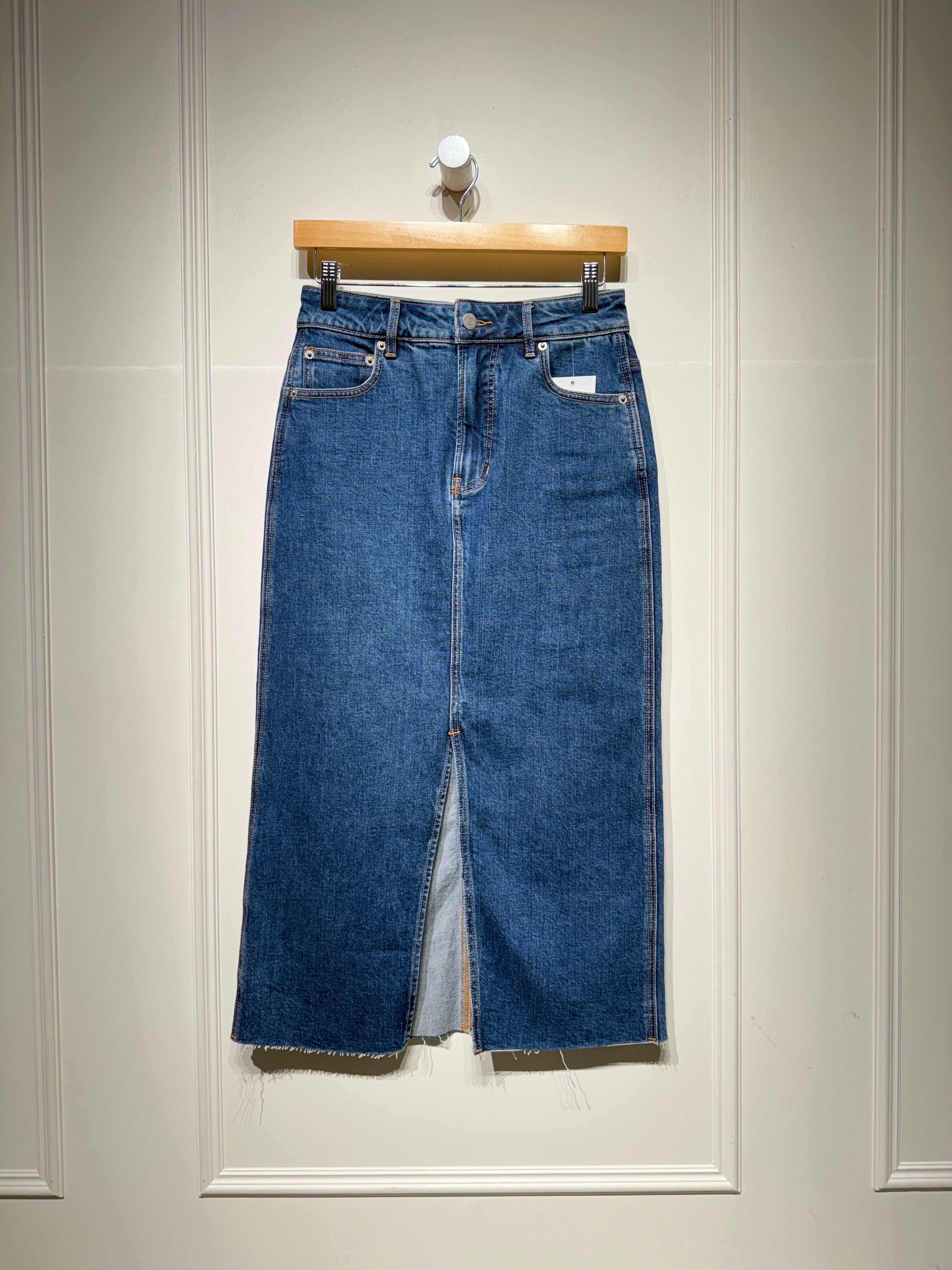 Veronica Beard Denim Midi Skirt (S/27)