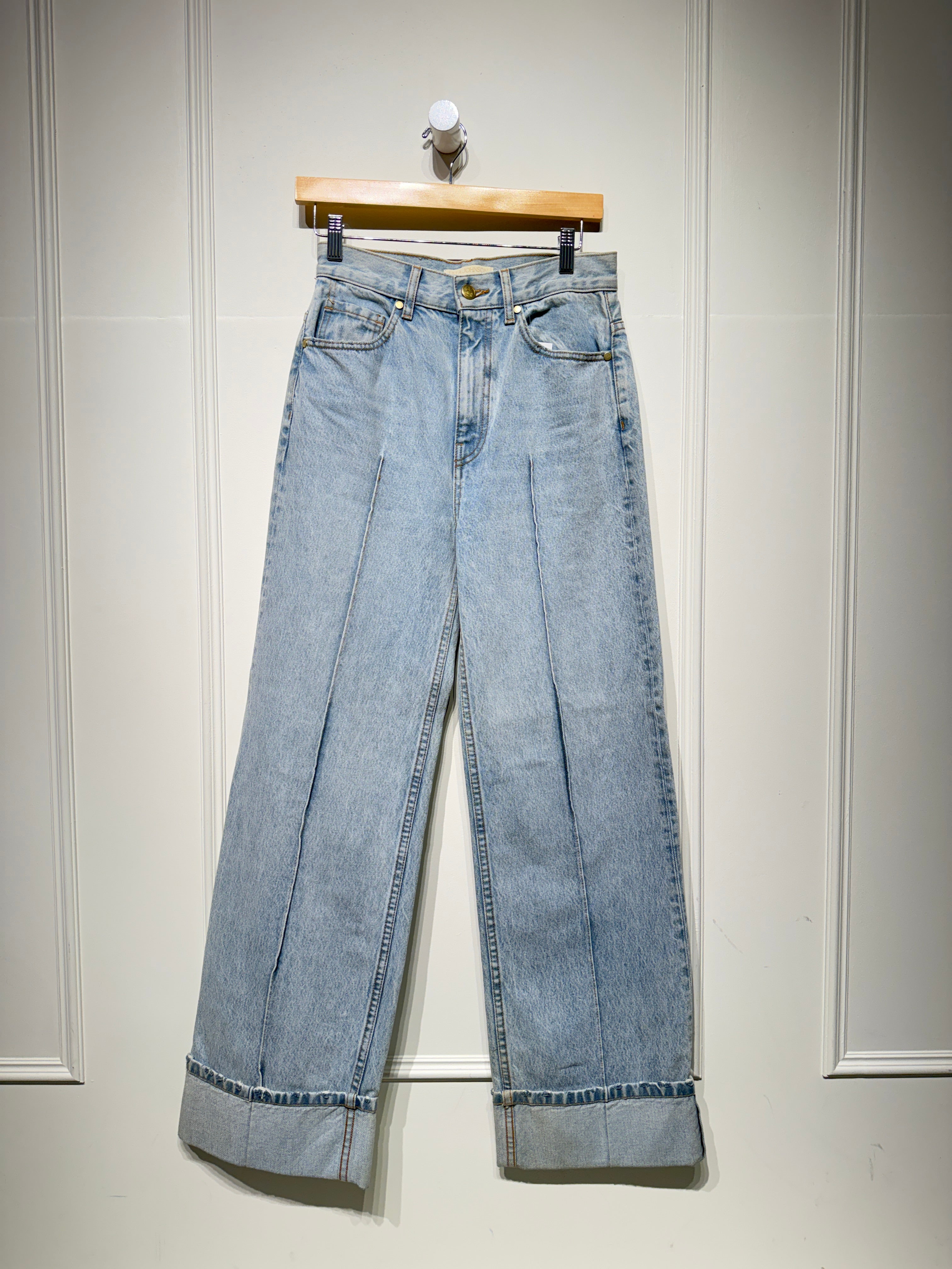 Title Ulla Johnson Genevieve Stretch Pintuck Jean  (2/26)