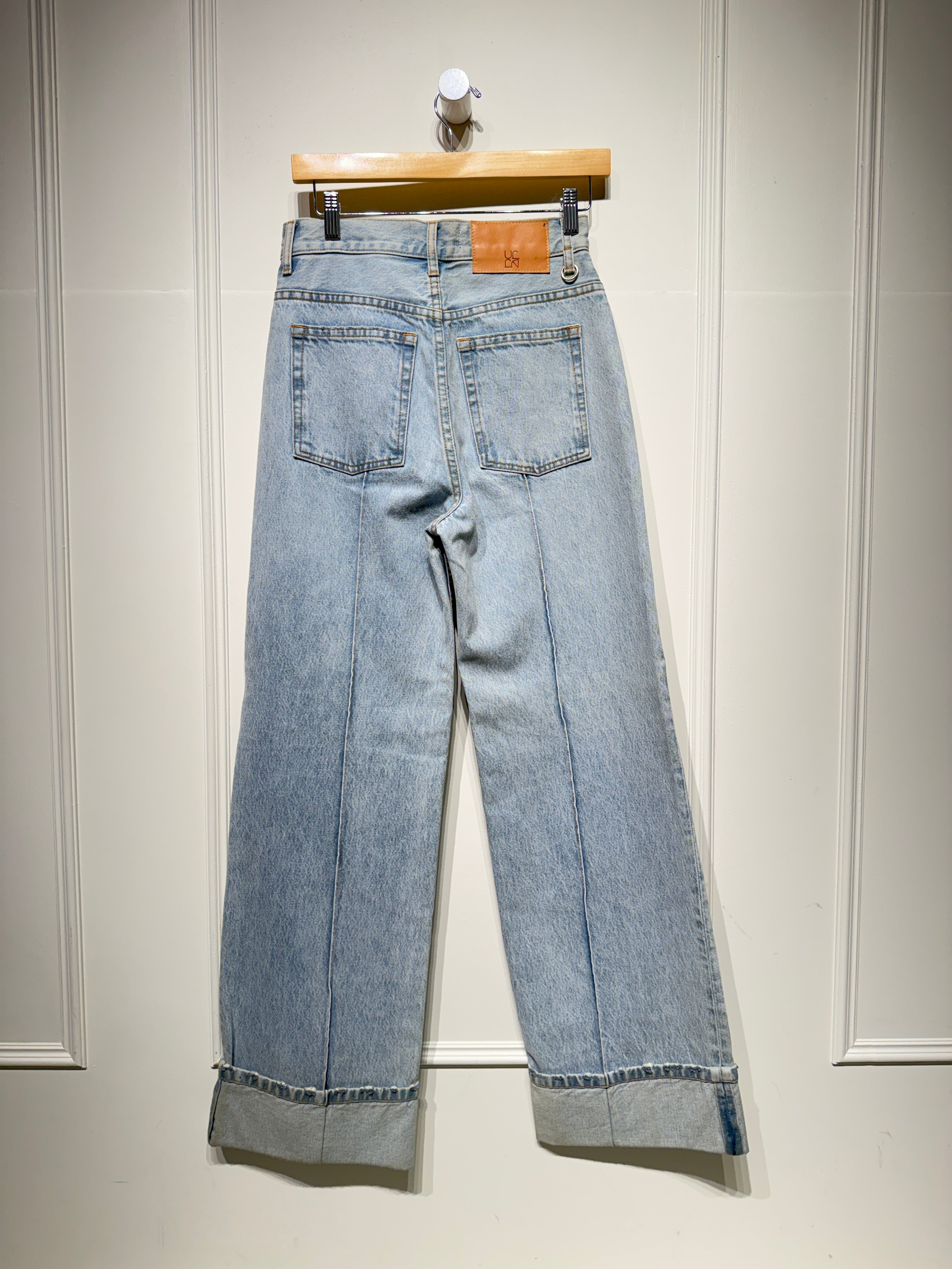 Title Ulla Johnson Genevieve Stretch Pintuck Jean  (2/26)
