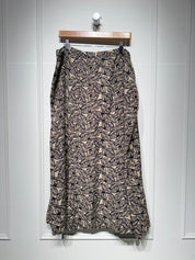 Vintage Linen Blend Pattern Skirt (1X)