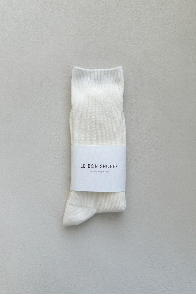 Le Bon Shoppe - Trouser Socks | Classic White