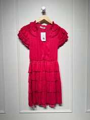 Ulla Johnson Vesna Pink Drop Waist Dress (S/2)